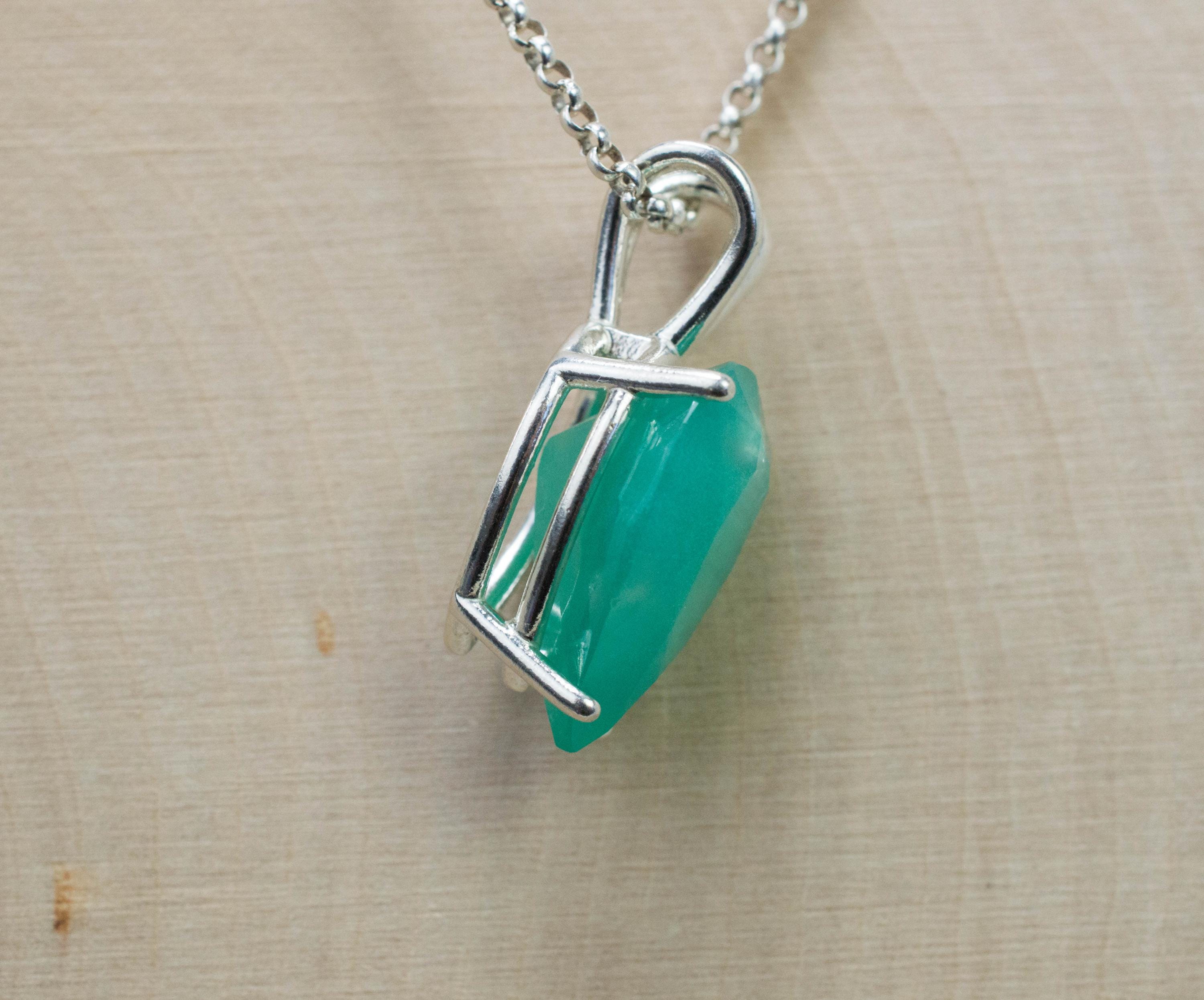 Aquaprase Pendant; Genuine Untreated African Aquaprase™; 6.350cts - Mark Oliver Gems