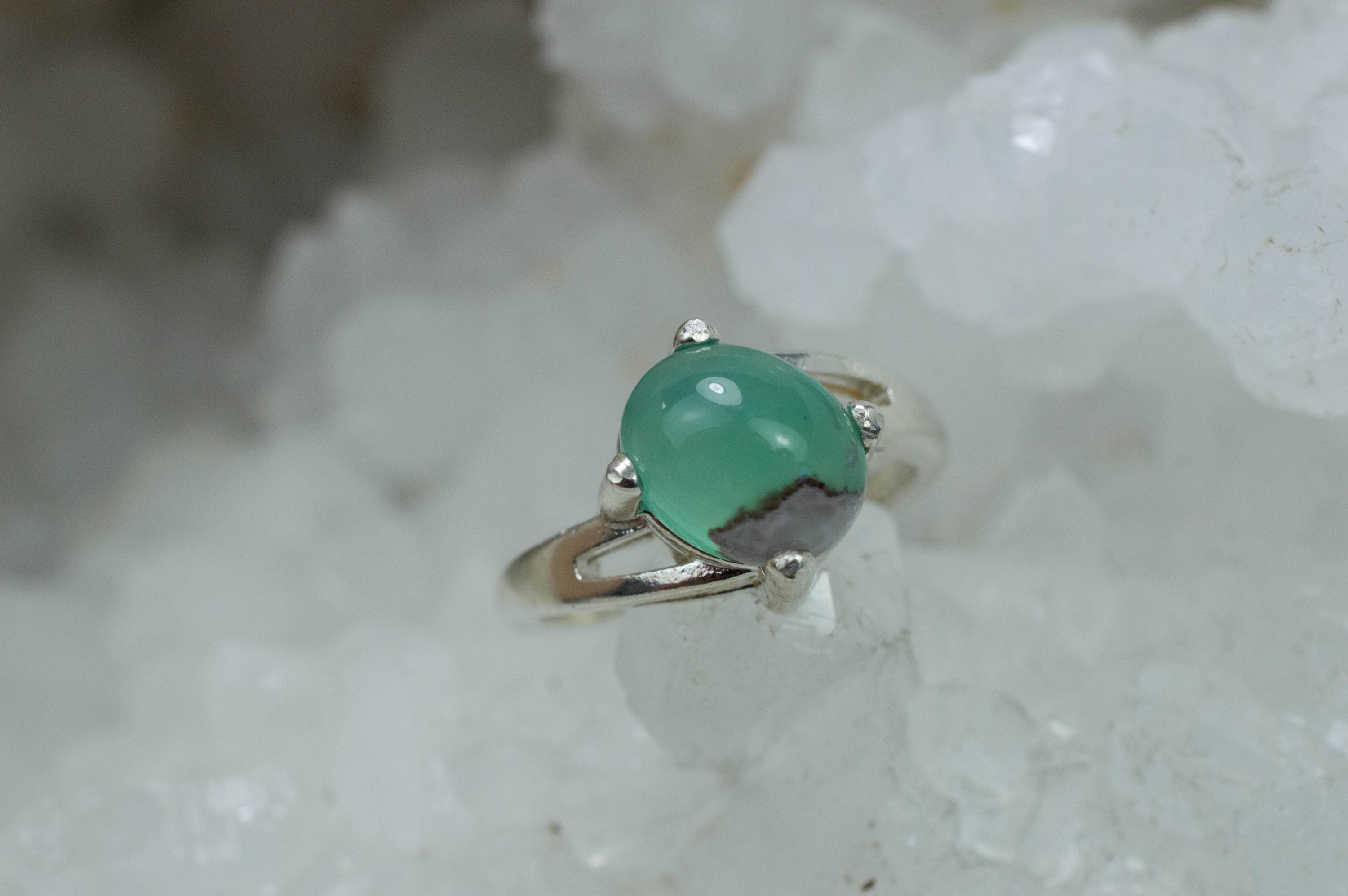 Aquaprase Ring, Natural Untreated African Aquaprase™; 2.925cts - Mark Oliver Gems