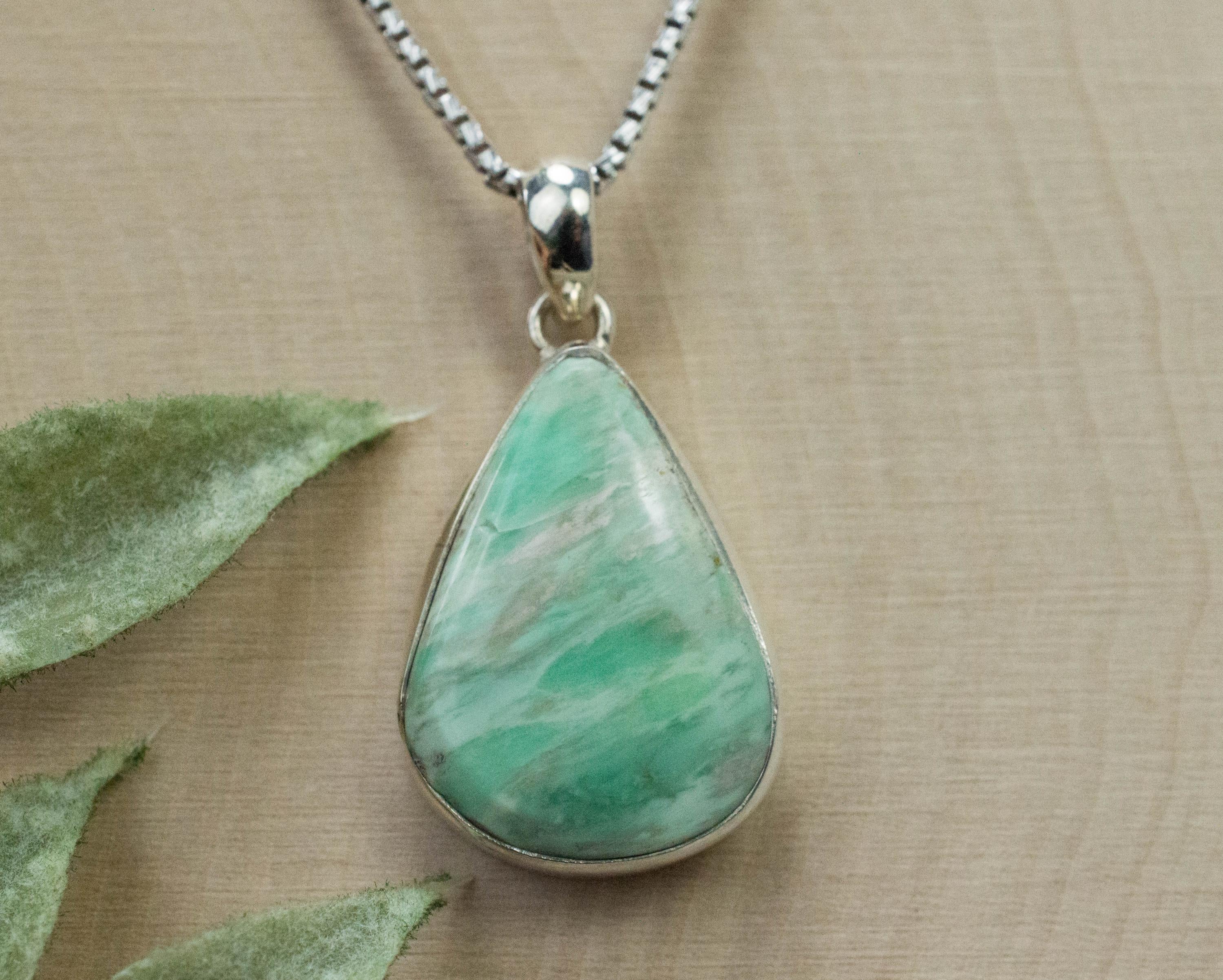 Variscite Pendant, Genuine Untreated Australia Variscite - Mark Oliver Gems