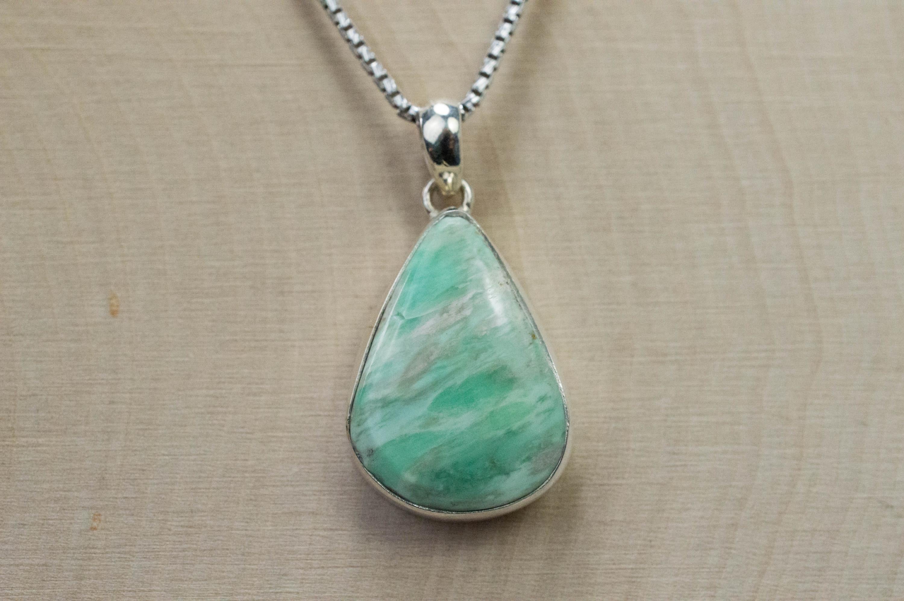 Variscite Pendant, Genuine Untreated Australia Variscite - Mark Oliver Gems