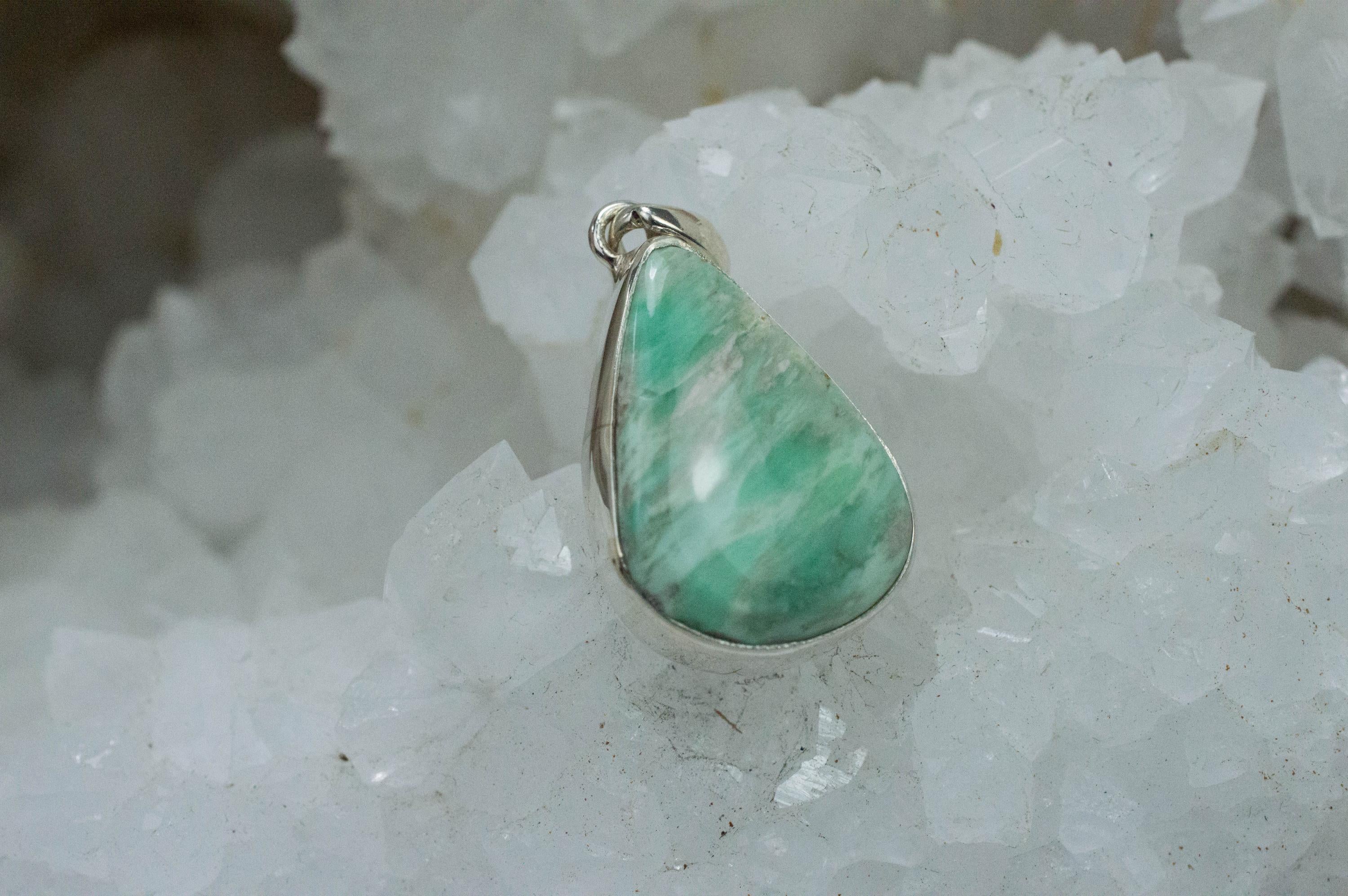 Variscite Pendant, Genuine Untreated Australia Variscite - Mark Oliver Gems
