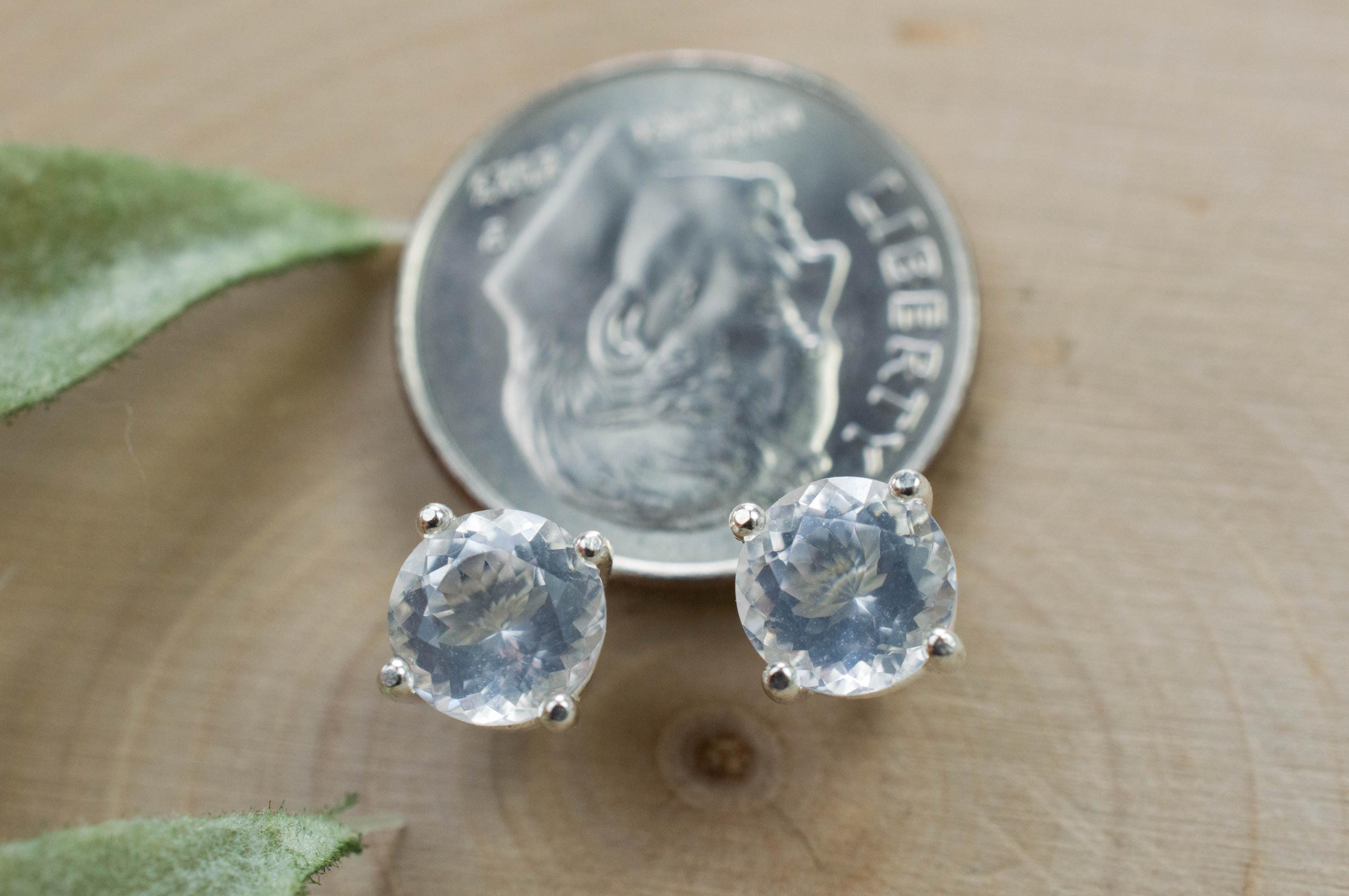 Moon Quartz Earrings, Genuine Untreated Brazilian Quartz; 1.550cts - Mark Oliver Gems