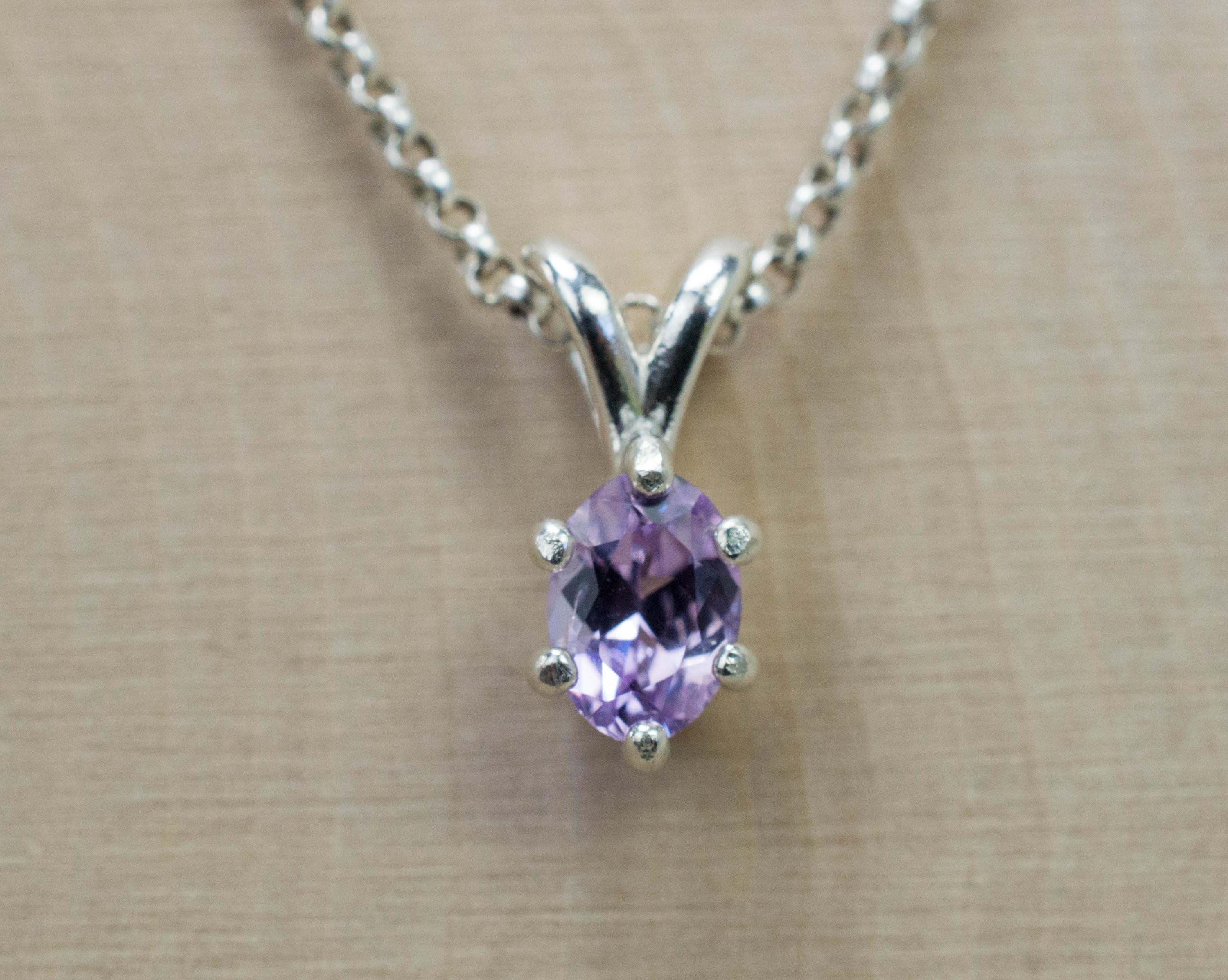 Lavender Spinel Pendant; Natural Untreated Vietnam Purple Spinel; 0.710cts - Mark Oliver Gems
