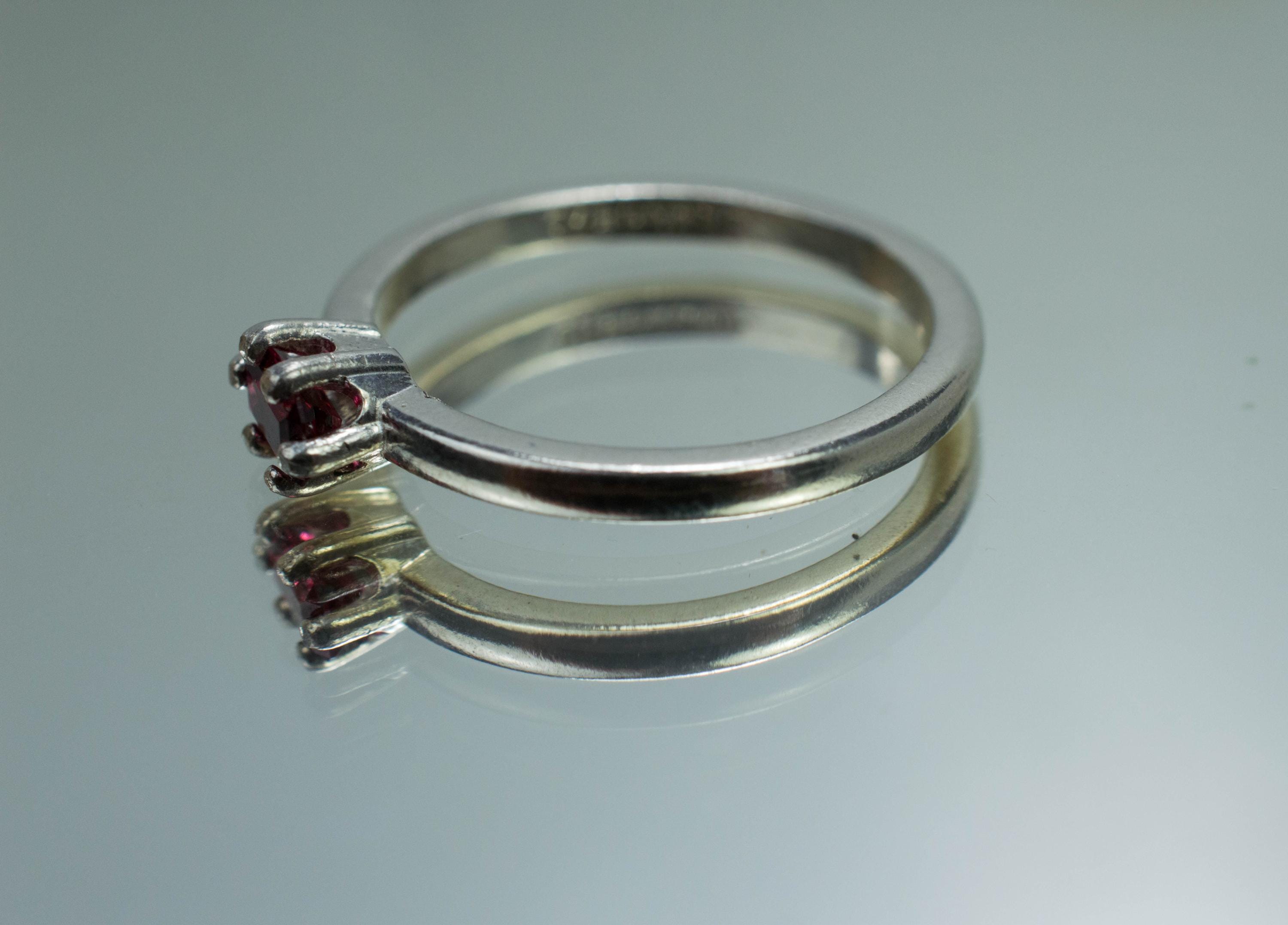 Red Spinel Ring, Genuine Untreated Vietnam Jedi Spinel; 0.295cts - Mark Oliver Gems