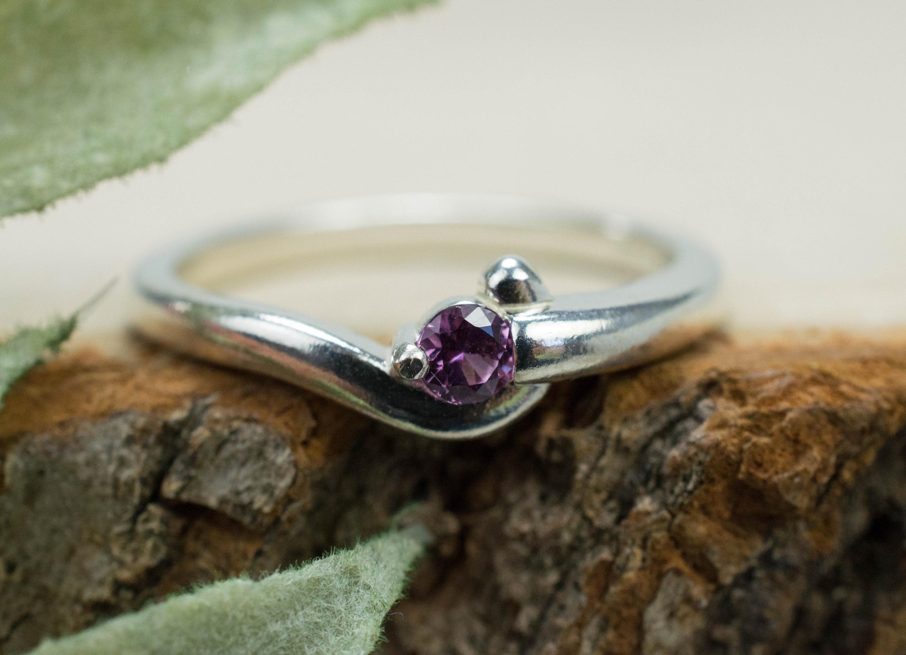 Pink Spinel Ring, Natural Untreated Vietnam Spinel; 0.150cts - Mark Oliver Gems