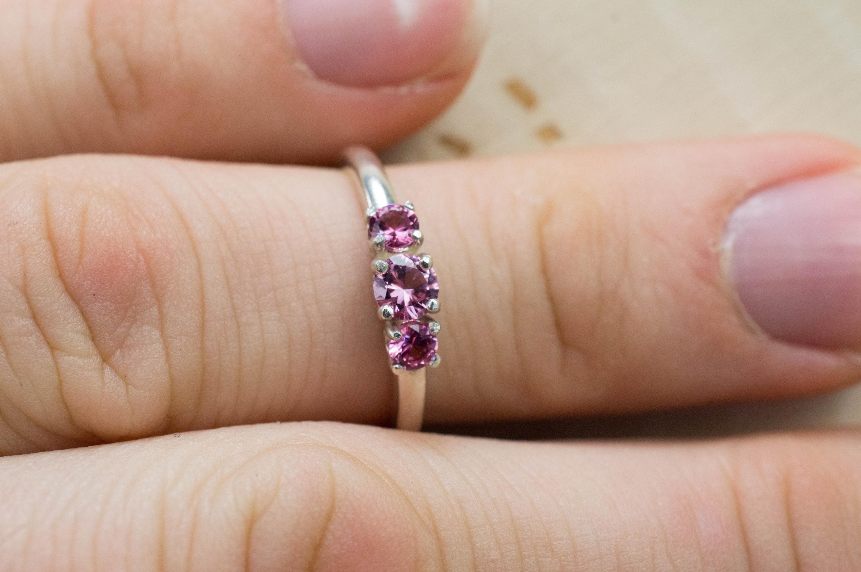 Pink Spinel Ring, Natural Untreated Vietnam Spinel; 0.490cts - Mark Oliver Gems