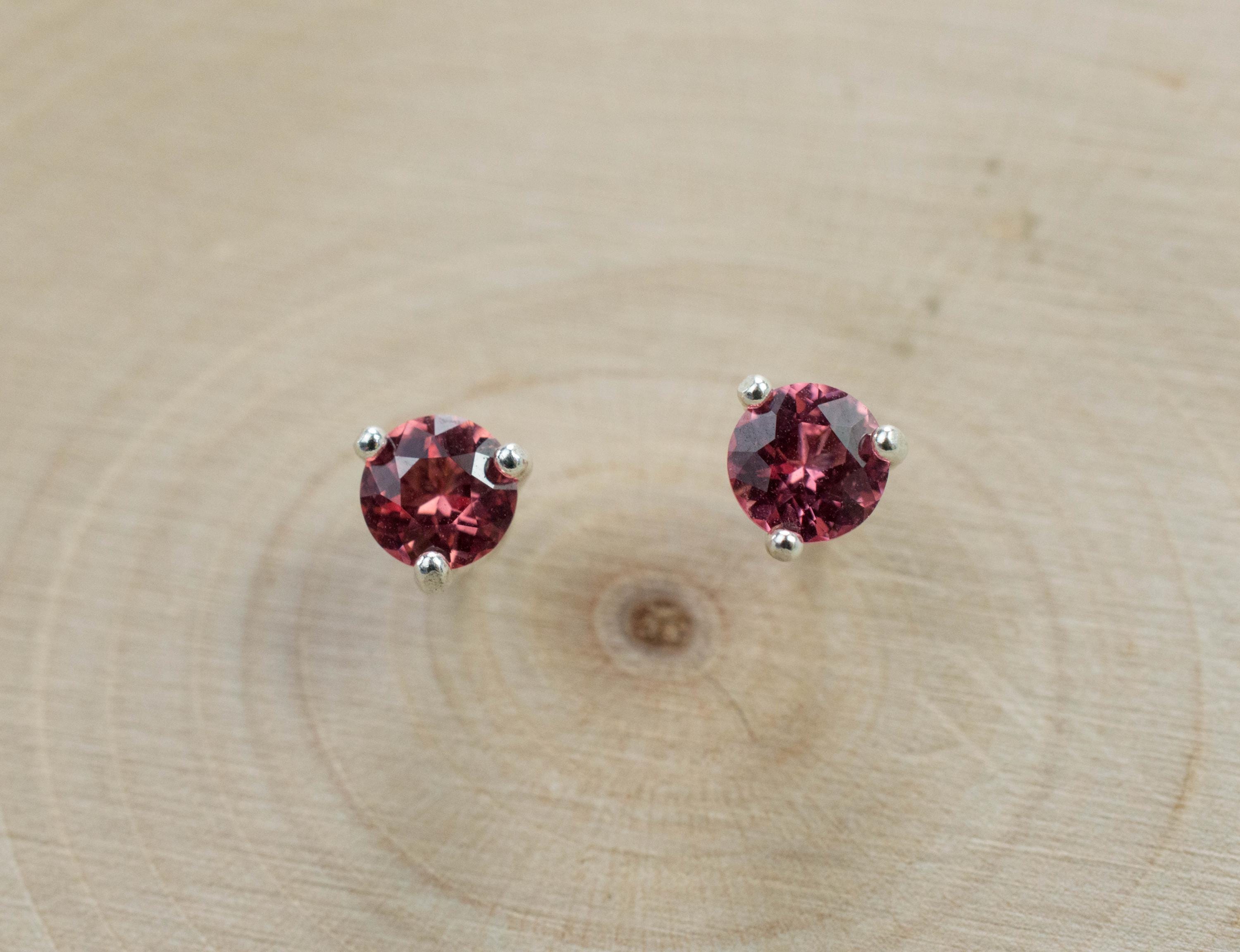 Pink Spinel Earrings; Natural Untreated Vietnam Spinel; 0.660cts - Mark Oliver Gems