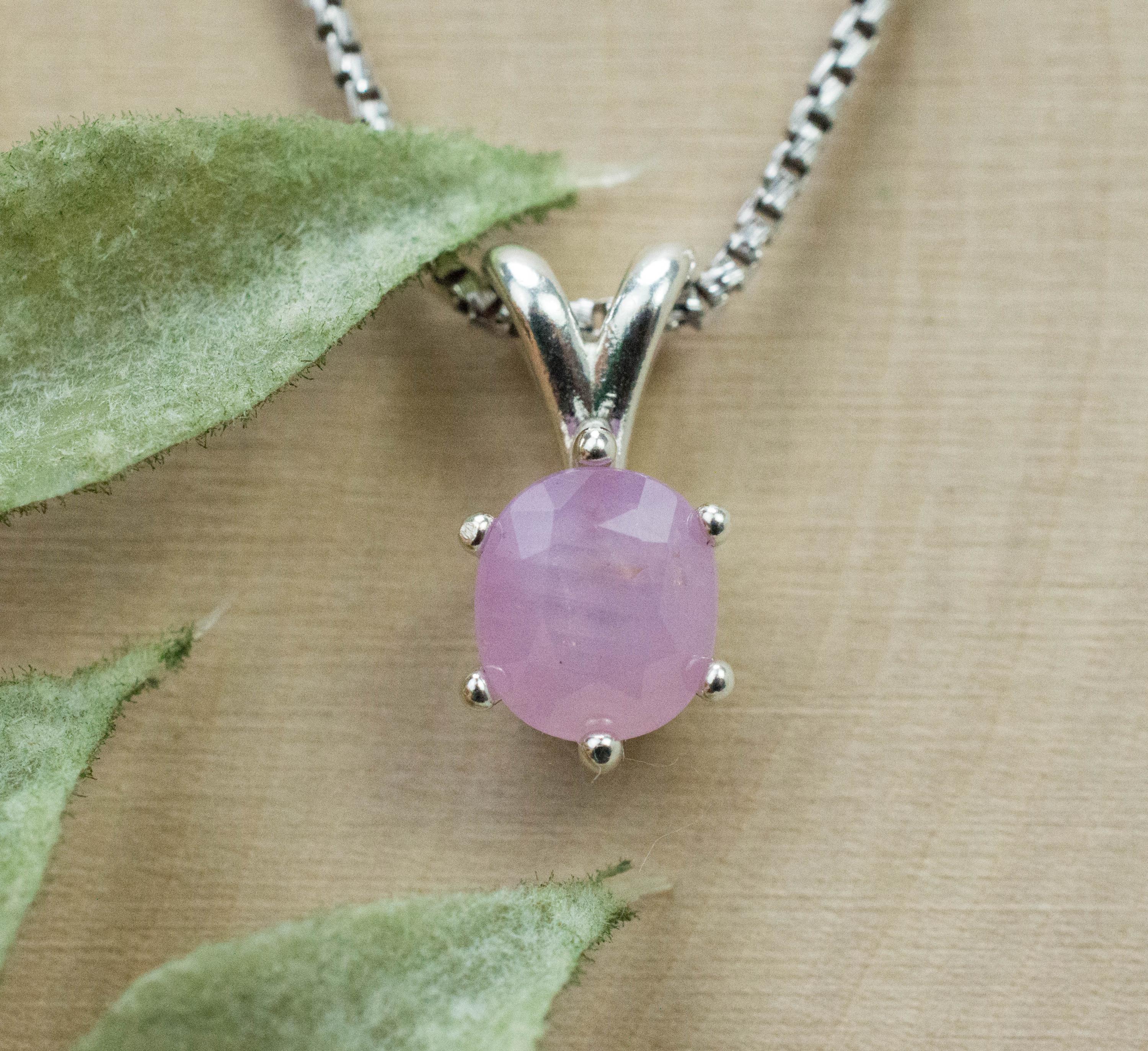 Pink Sapphire Pendant; Natural Untreated Vietnam Sapphire; 1.725cts - Mark Oliver Gems