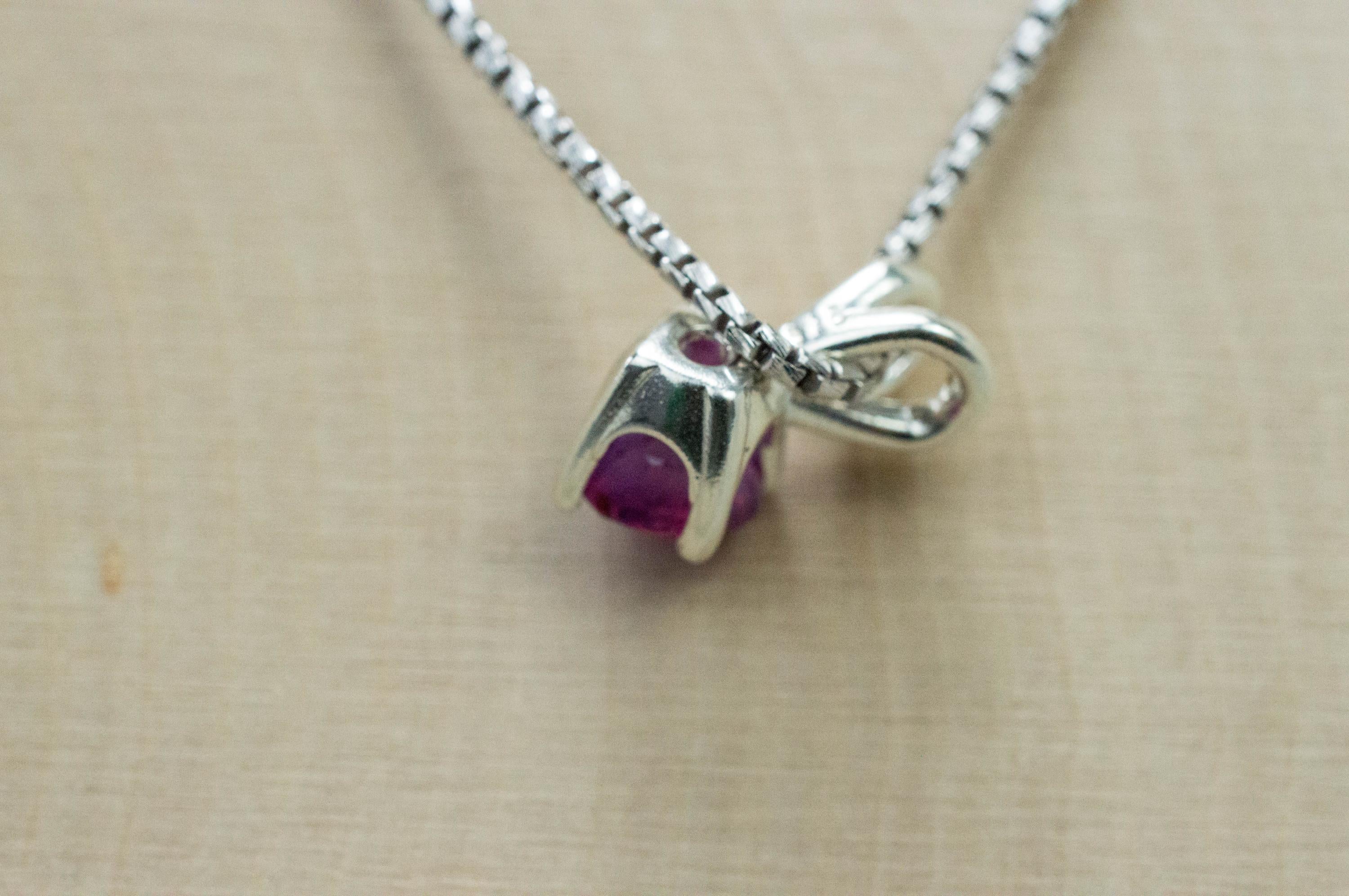 Pink Sapphire Pendant; Natural Untreated Vietnam Sapphire; 1.200cts - Mark Oliver Gems