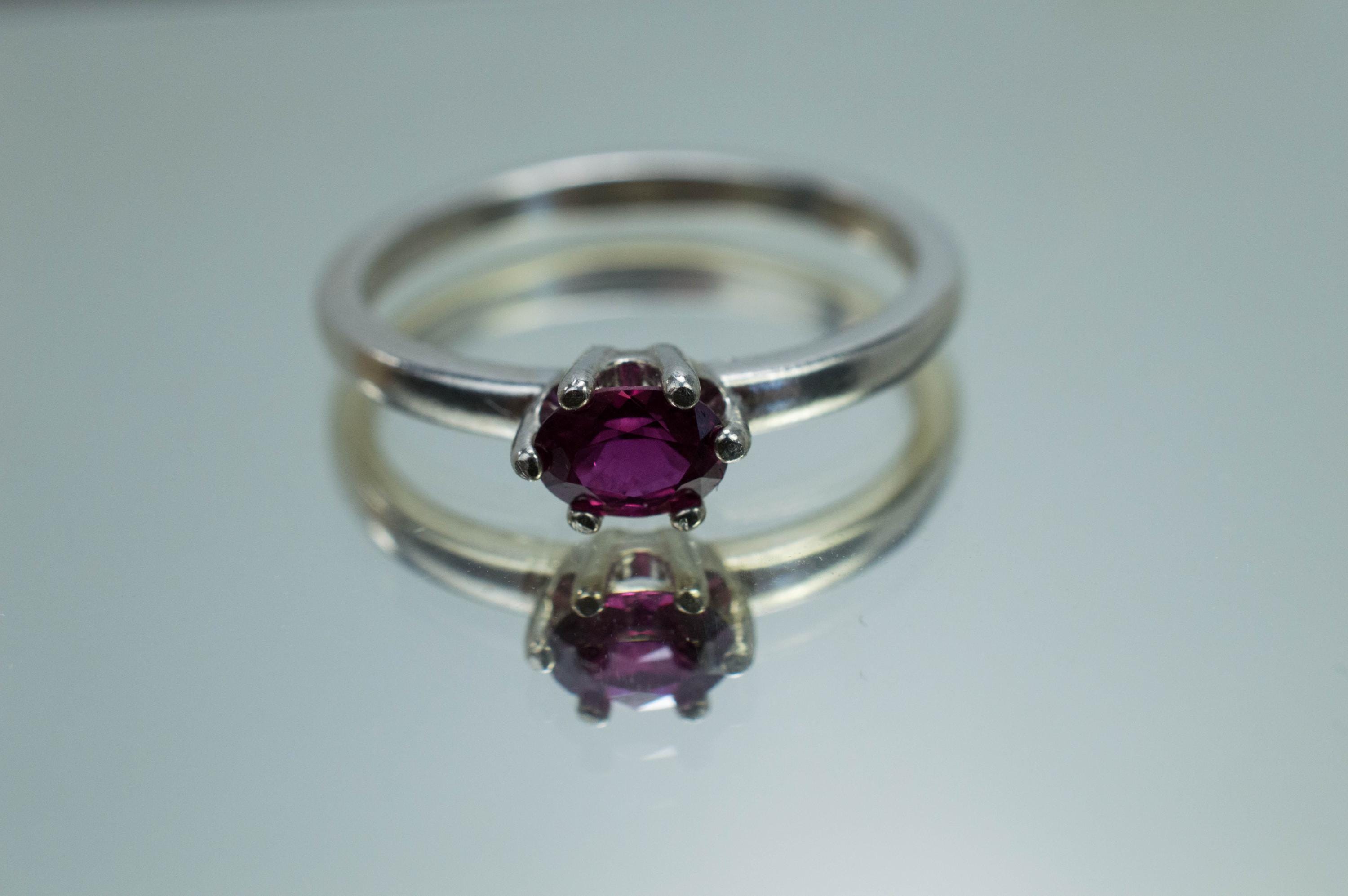 Ruby Ring; Natural Thailand Ruby; 0.410cts - Mark Oliver Gems