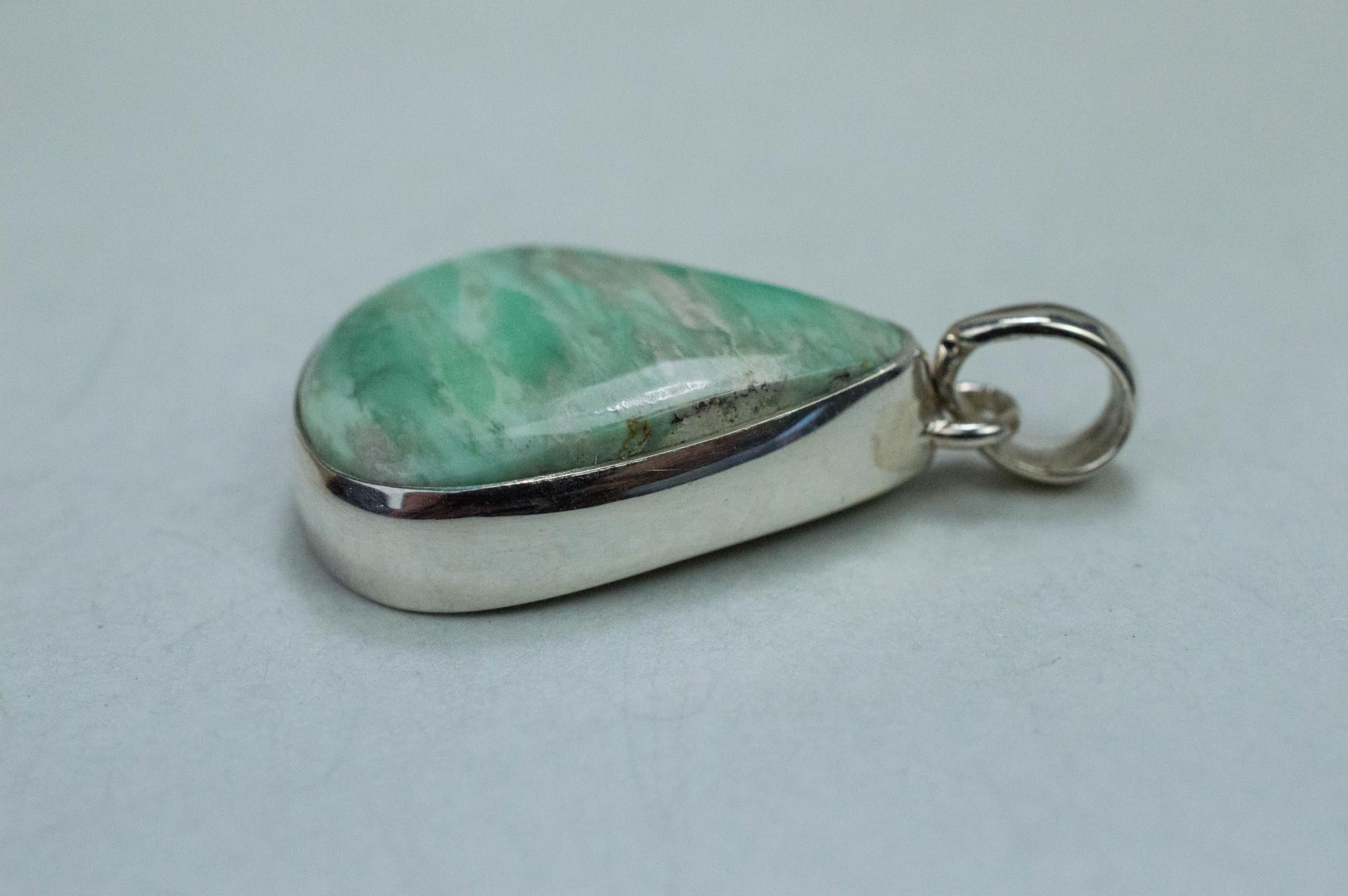 Variscite Pendant, Genuine Untreated Australia Variscite - Mark Oliver Gems