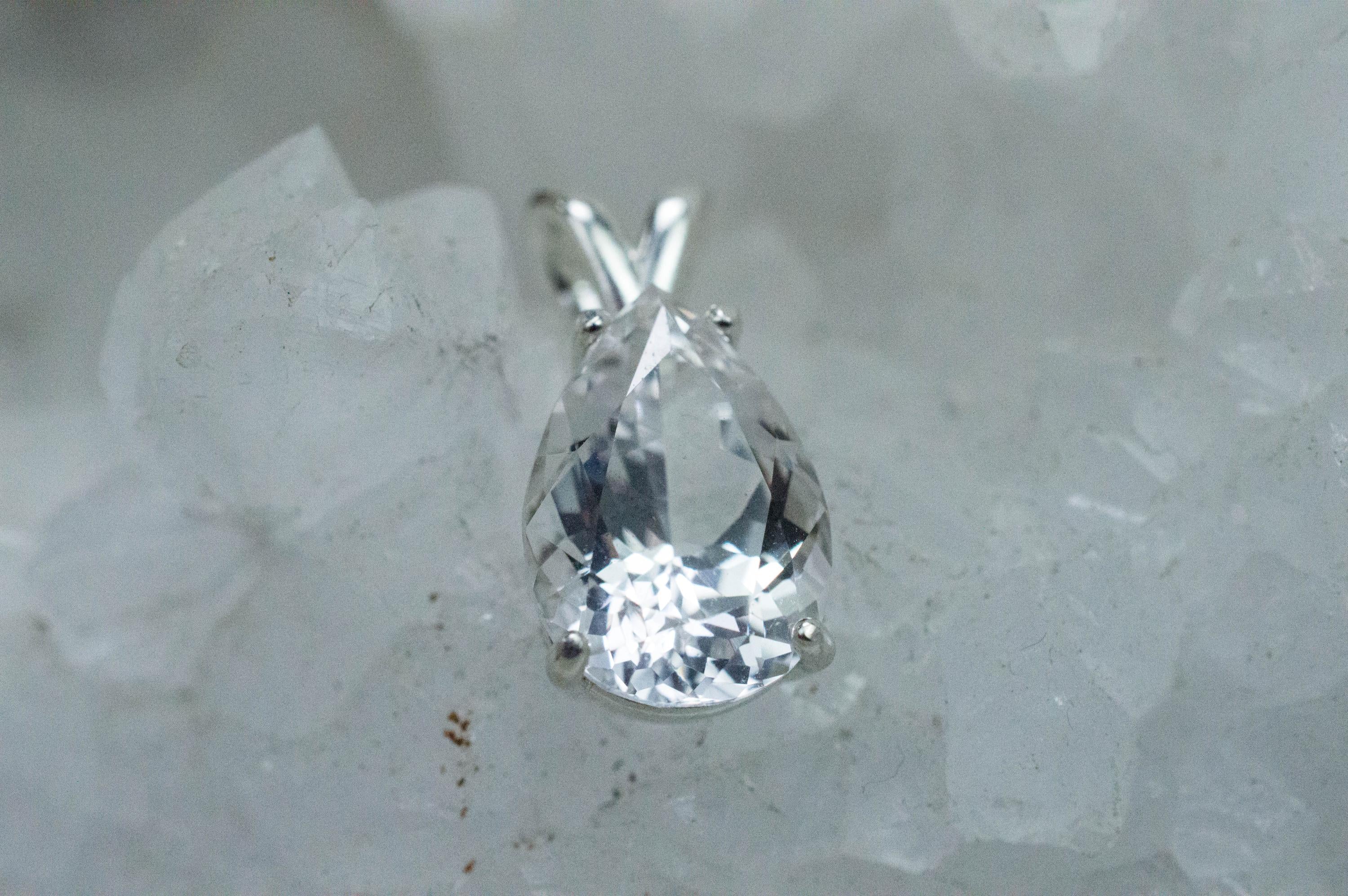 Danburite Pendant; Natural Untreated Mexico Danburite; 4.305cts - Mark Oliver Gems