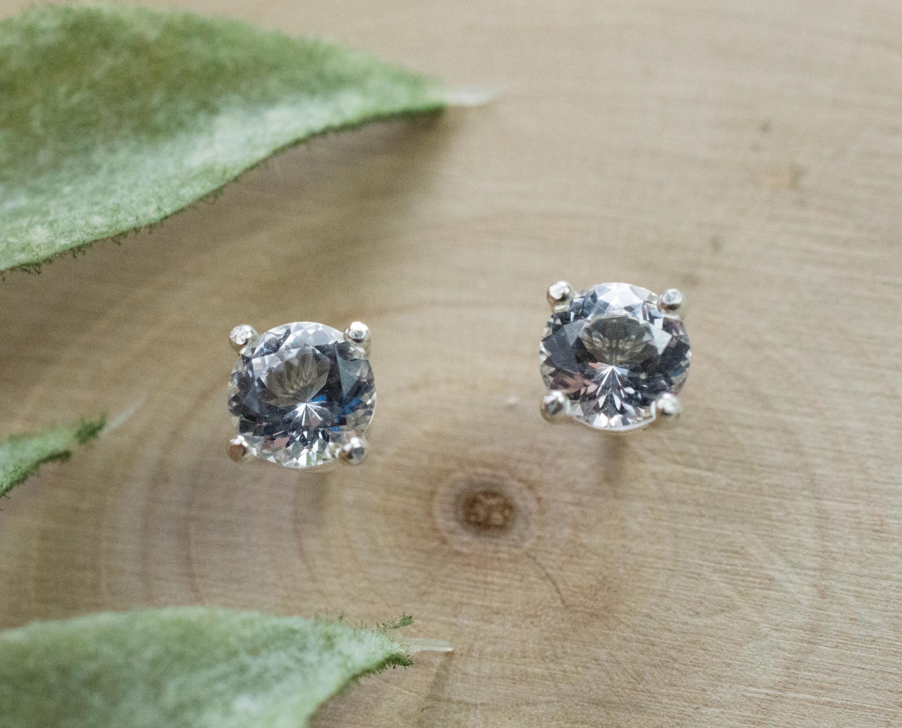 Danburite Earrings; Natural Untreated Mexico Danburite; 0.825cts - Mark Oliver Gems
