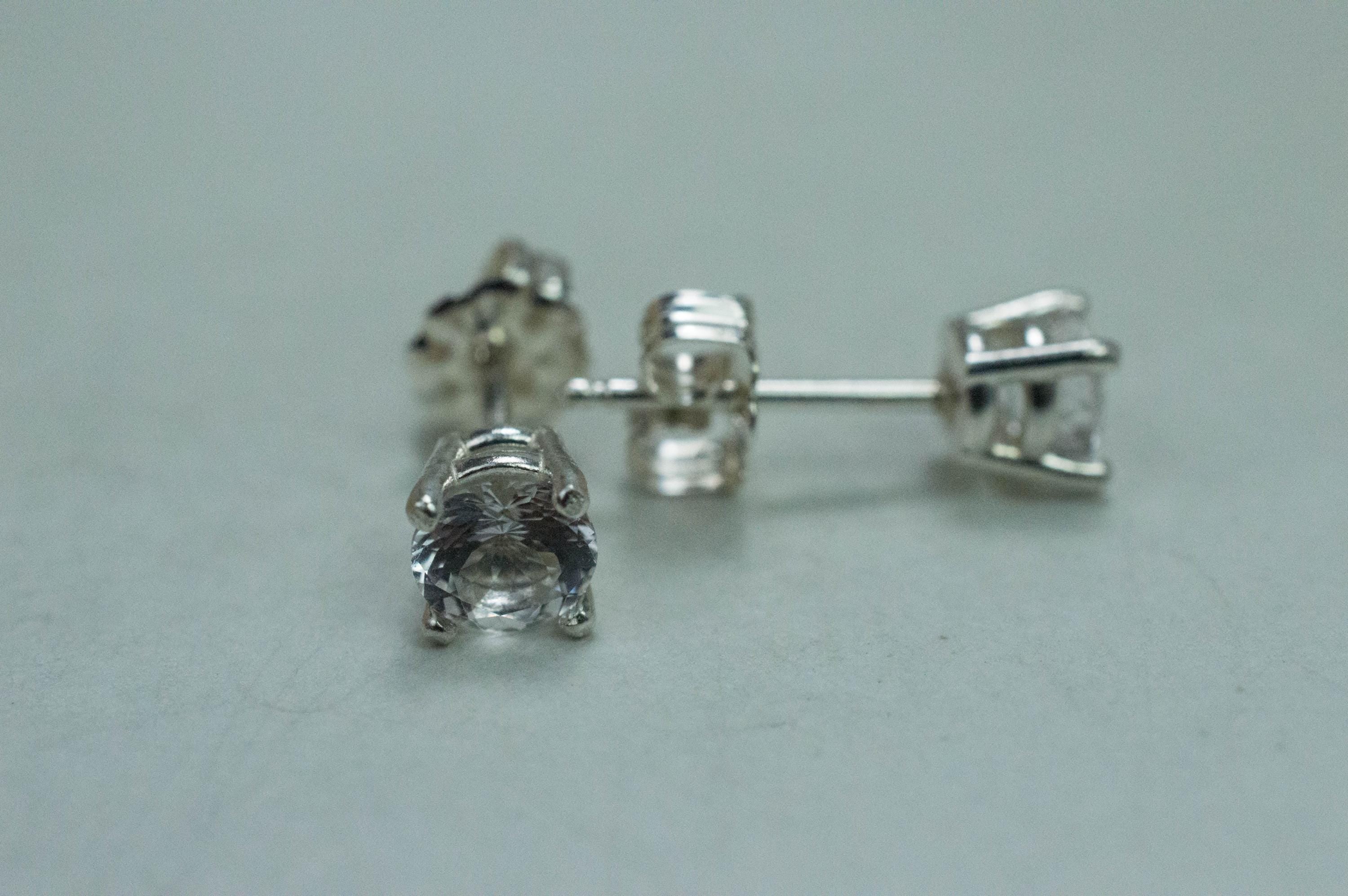 Danburite Earrings; Natural Untreated Mexico Danburite; 0.825cts - Mark Oliver Gems