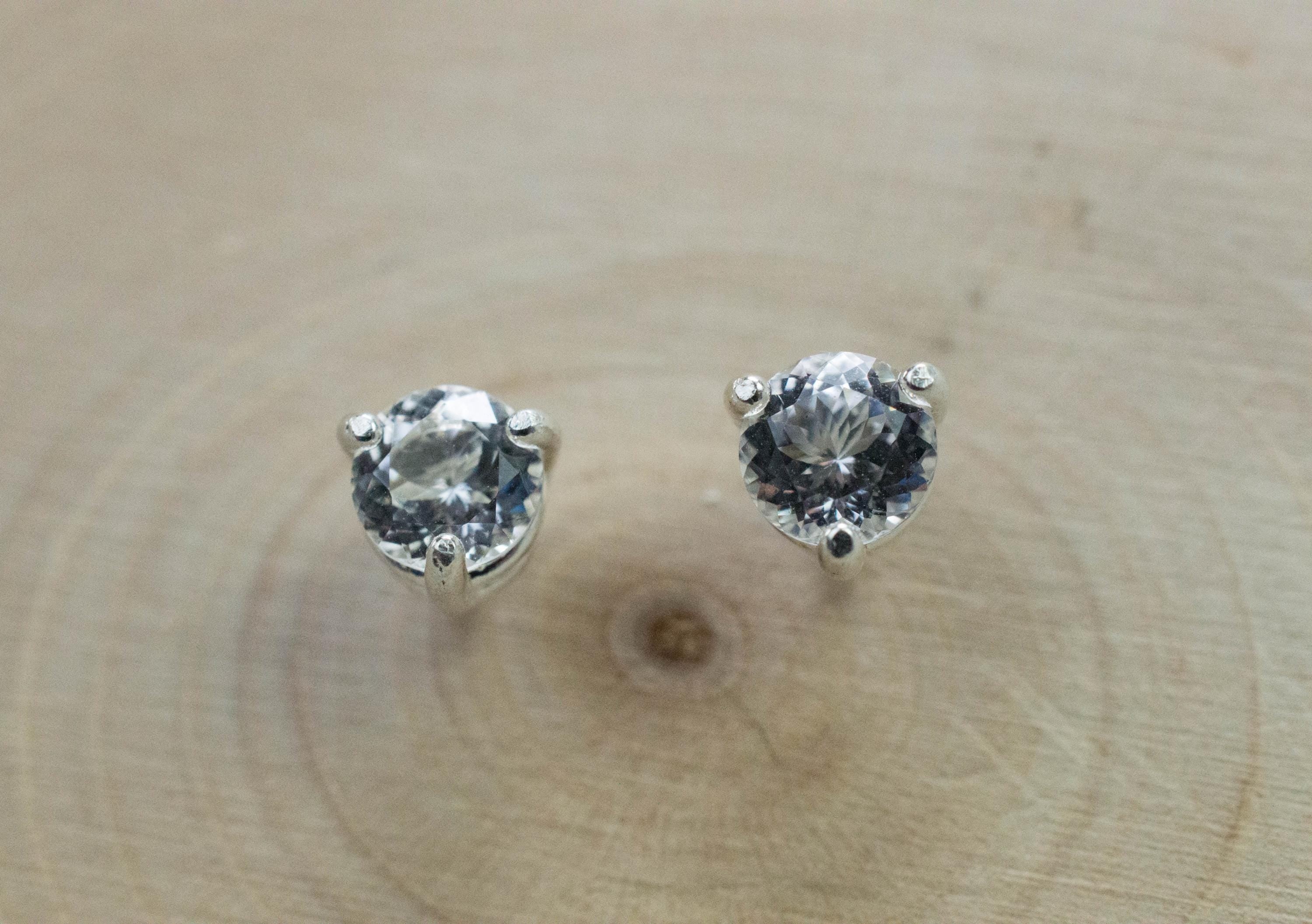 Danburite Earrings; Natural Untreated Mexico Danburite; 0.915cts - Mark Oliver Gems