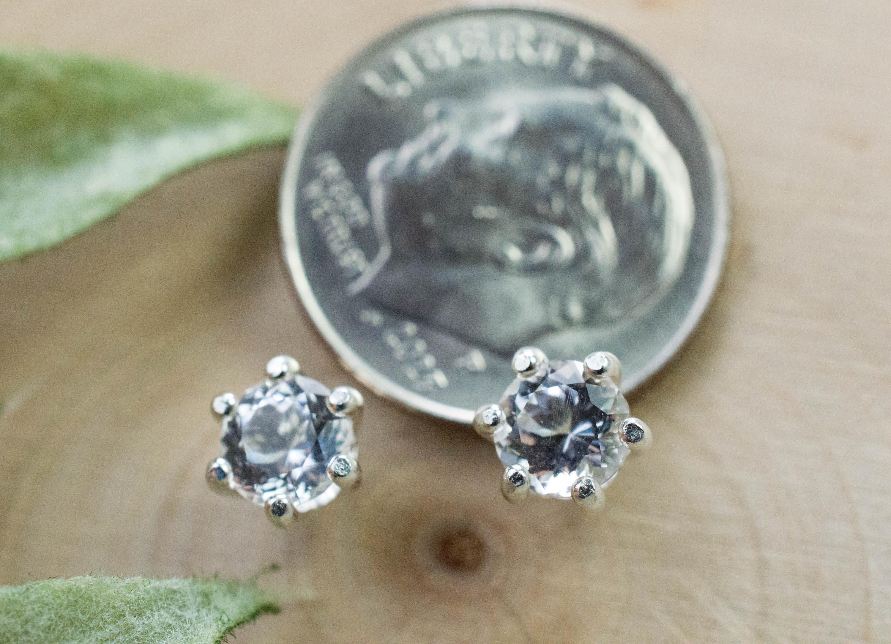 Danburite Earrings; Natural Untreated Mexico Danburite; 0.945cts - Mark Oliver Gems