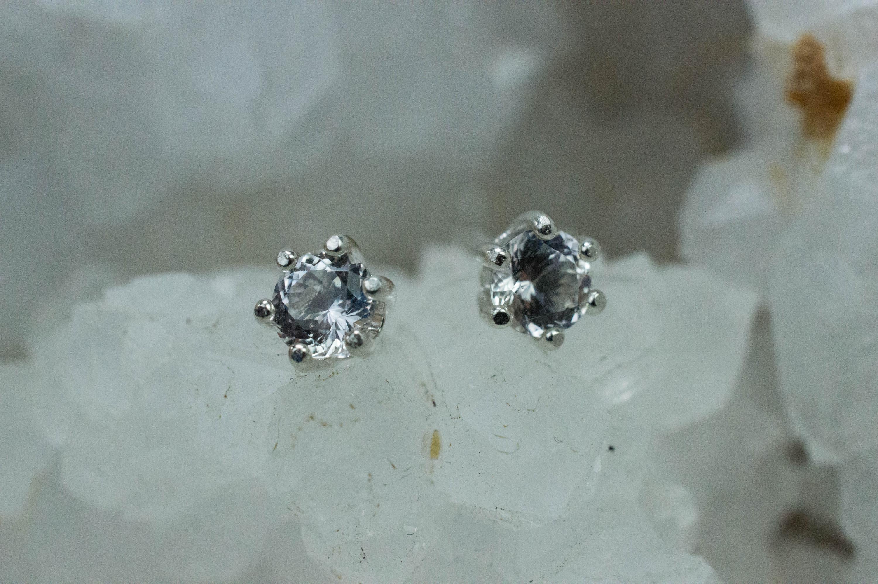 Danburite Earrings; Natural Untreated Mexico Danburite; 0.945cts - Mark Oliver Gems