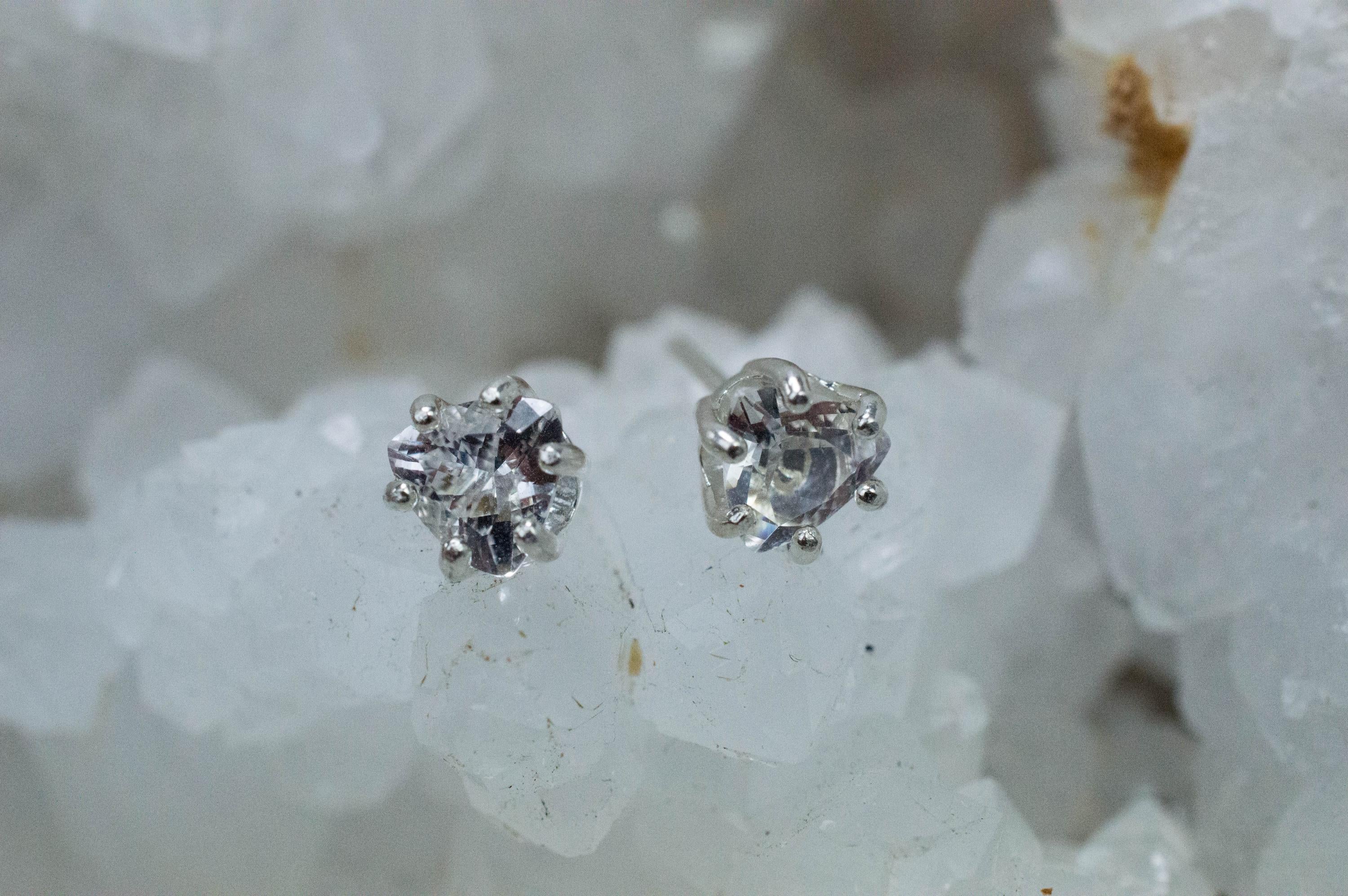 Danburite Earrings; Natural Untreated Mexico Danburite; 1.270cts - Mark Oliver Gems