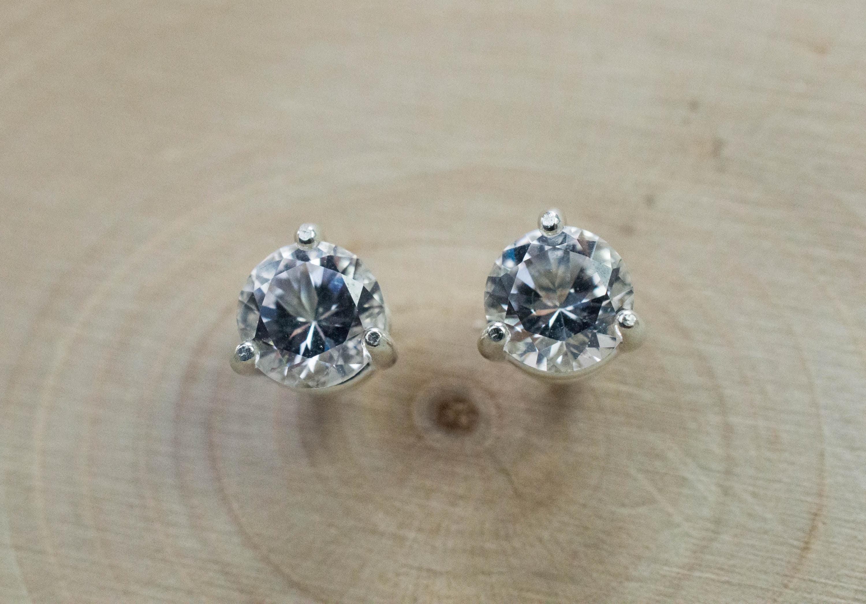 Danburite Earrings; Natural Untreated Mexico Danburite; 1.550cts - Mark Oliver Gems