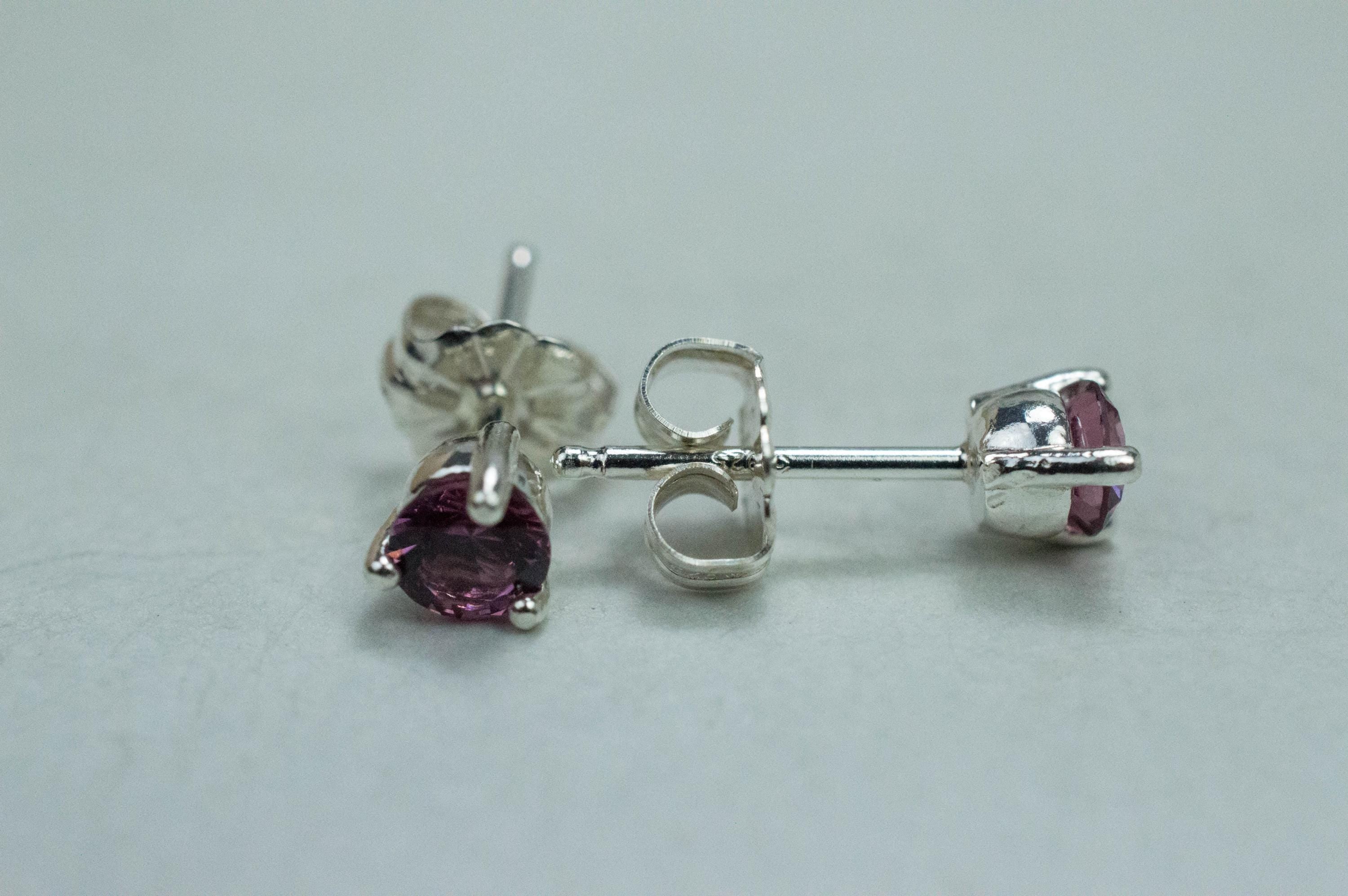 Umbalite Garnet Earrings, Natural Untreated Tanzanian Garnet; 0.610cts - Mark Oliver Gems