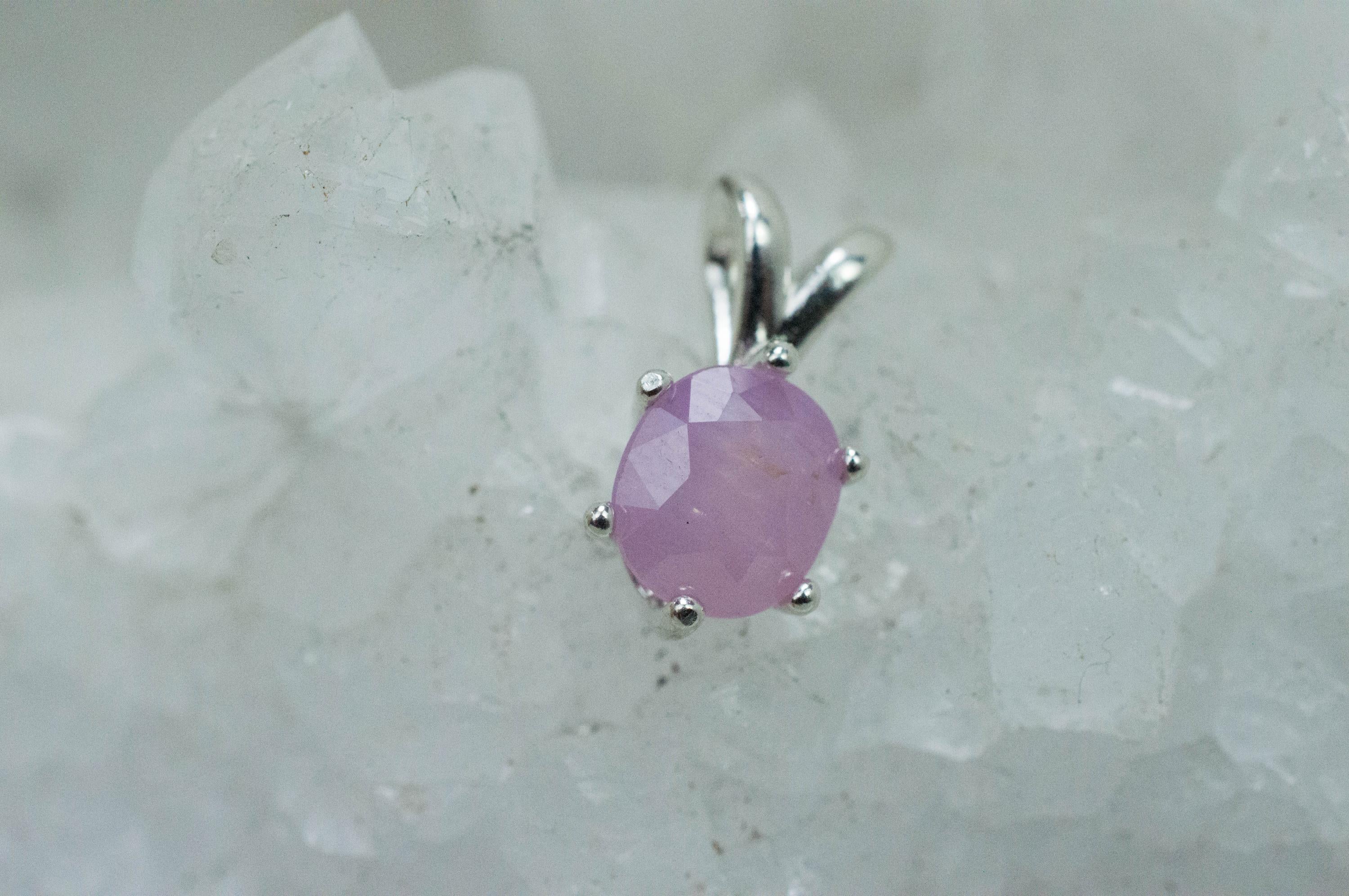 Pink Sapphire Pendant; Natural Untreated Vietnam Sapphire; 1.725cts - Mark Oliver Gems