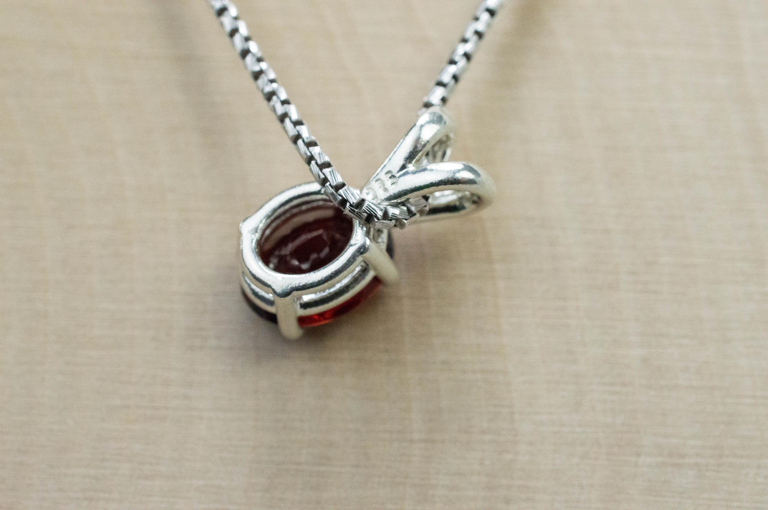 Pyrope Garnet Pendant; Natural Untreated Madagascan Garnet; 2.105cts - Mark Oliver Gems