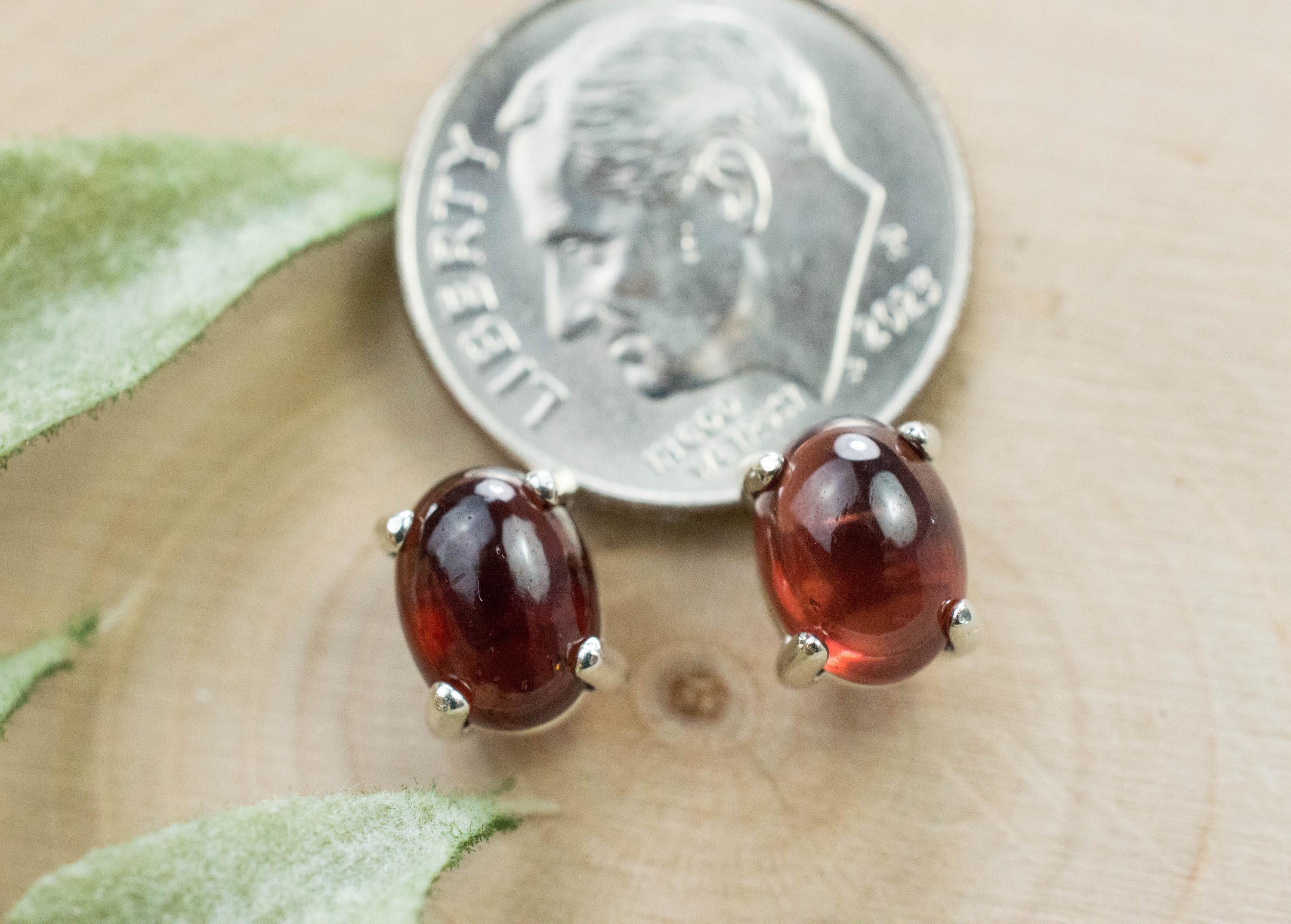 Pyrope Garnet Earrings; Genuine Untreated Mozambique Pyrope Garnet; 3.350cts - Mark Oliver Gems