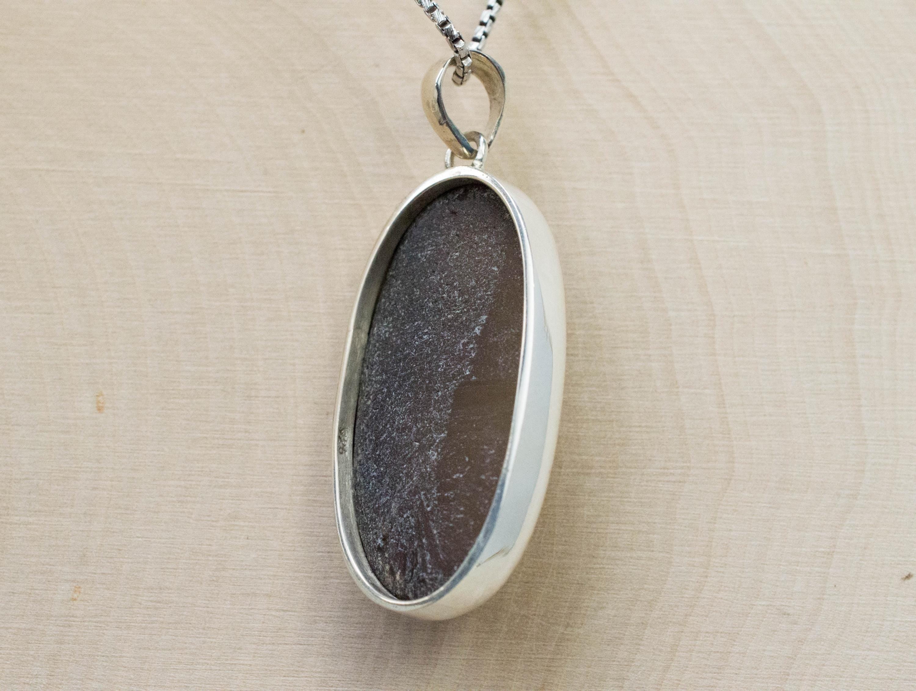 Druzy Agate Pendant, Natural Untreated Brazil Agate; 36x21mm - Mark Oliver Gems