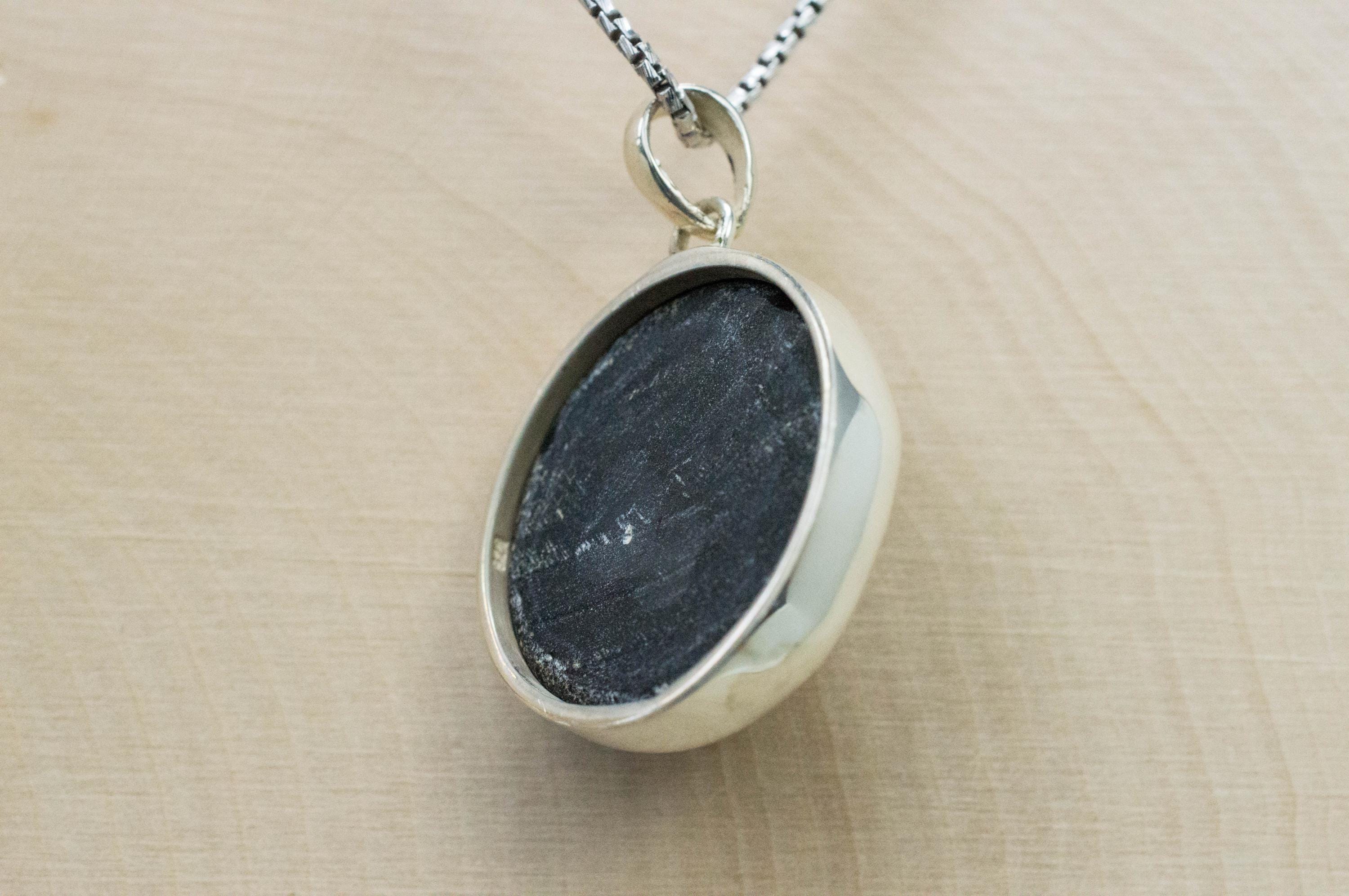 Druzy Agate Pendant, Natural Untreated Brazil Agate; 23mm - Mark Oliver Gems