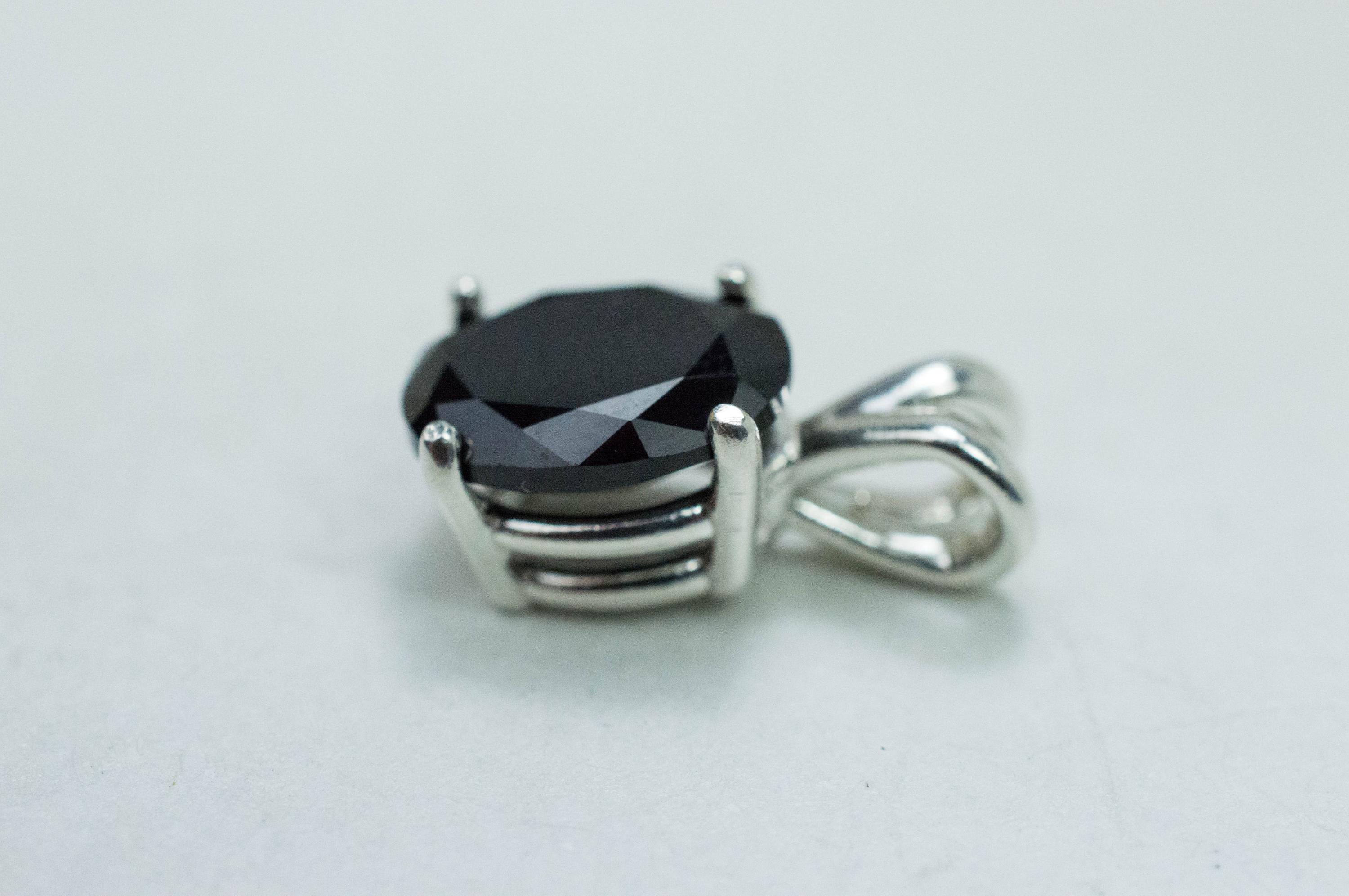 Black Spinel Pendant; Natural Untreated Thailand Spinel; 3.040cts - Mark Oliver Gems