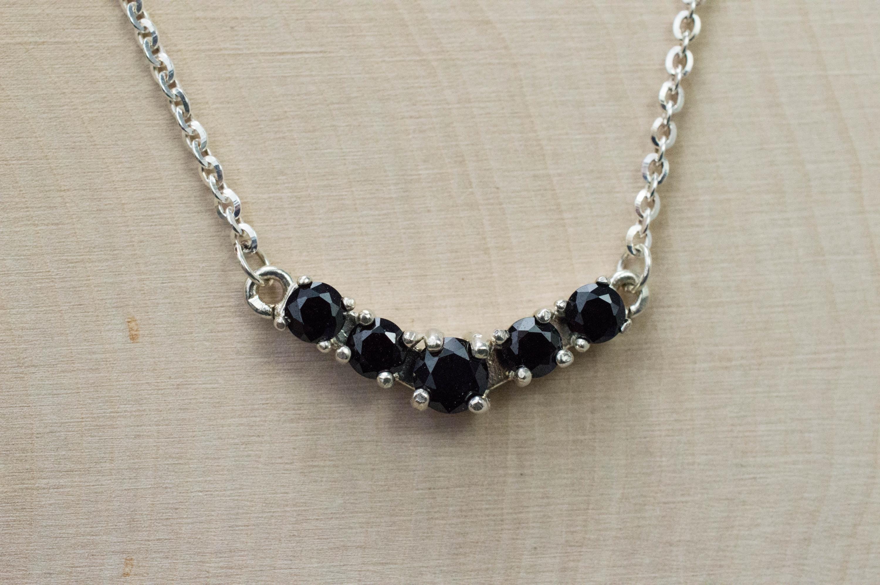 Black Spinel Pendant; Natural Untreated Thailand Spinel; 1.745cts - Mark Oliver Gems