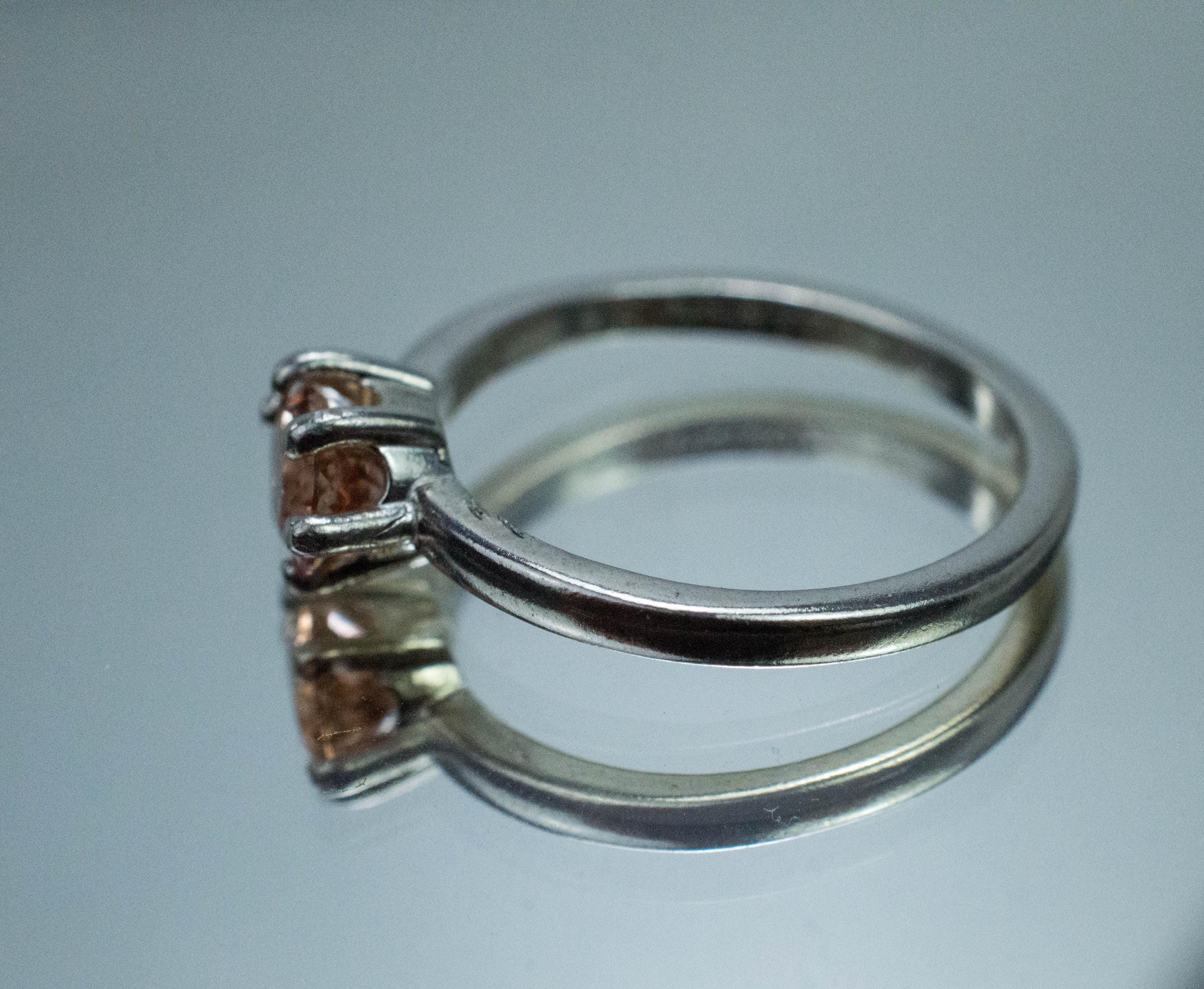 Peach Tourmaline Ring, Natural Untreated Brazil Tourmaline; 0.945cts - Mark Oliver Gems