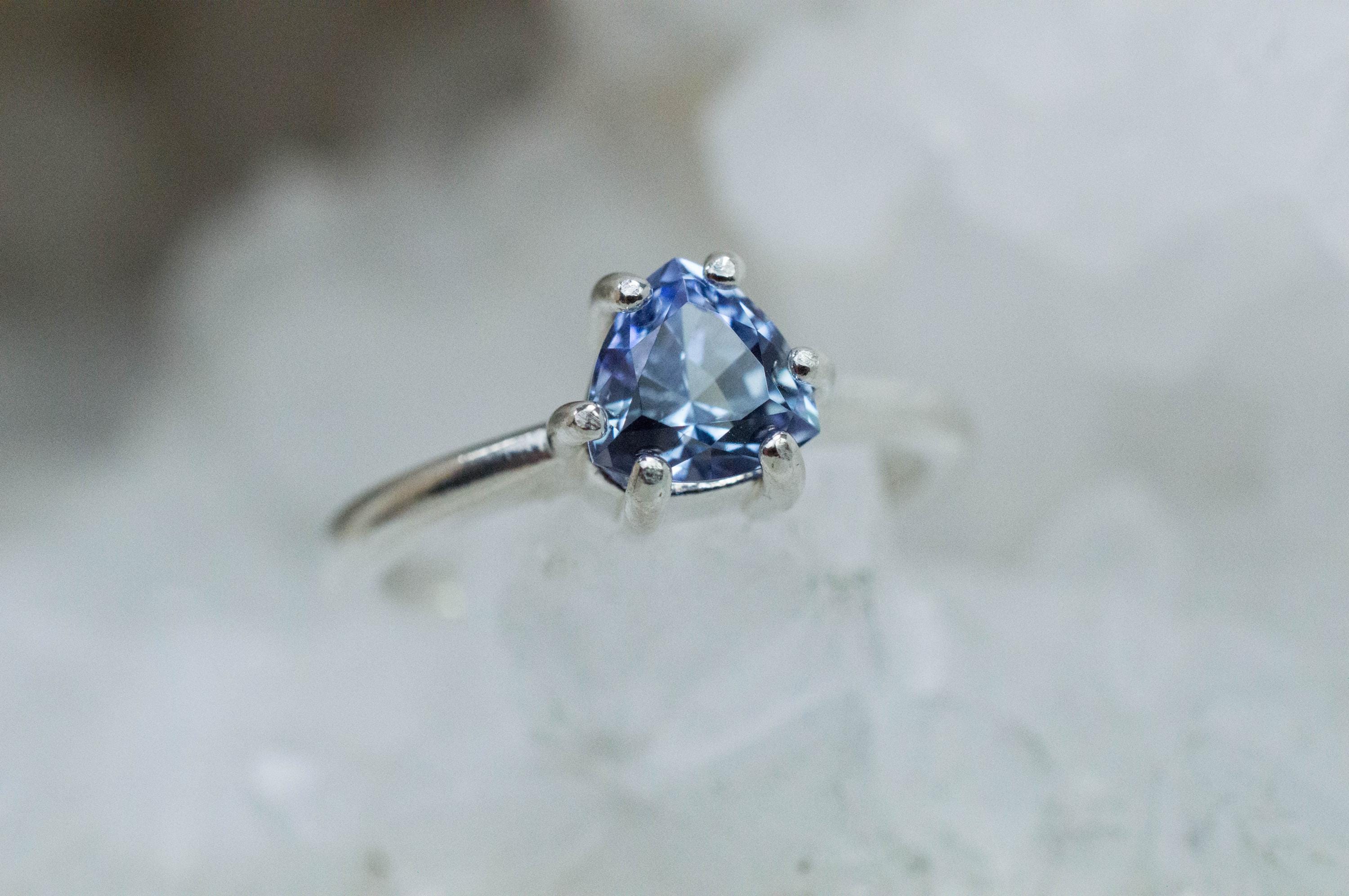 Tanzanite Ring; Natural Untreated Tanzania Tanzanite; 1.030cts - Mark Oliver Gems