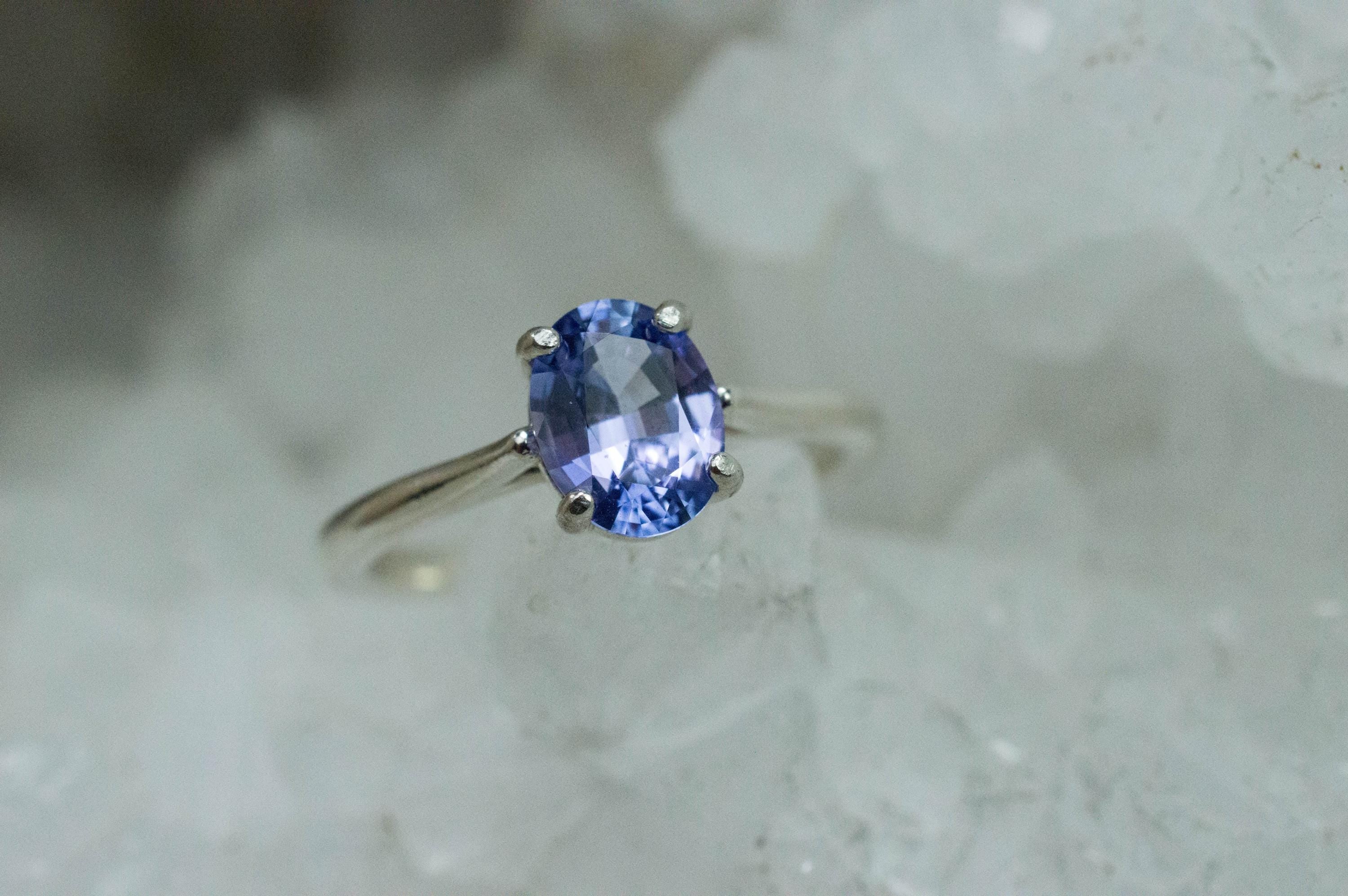 Tanzanite Ring; Natural Tanzania Tanzanite; 1.120cts - Mark Oliver Gems