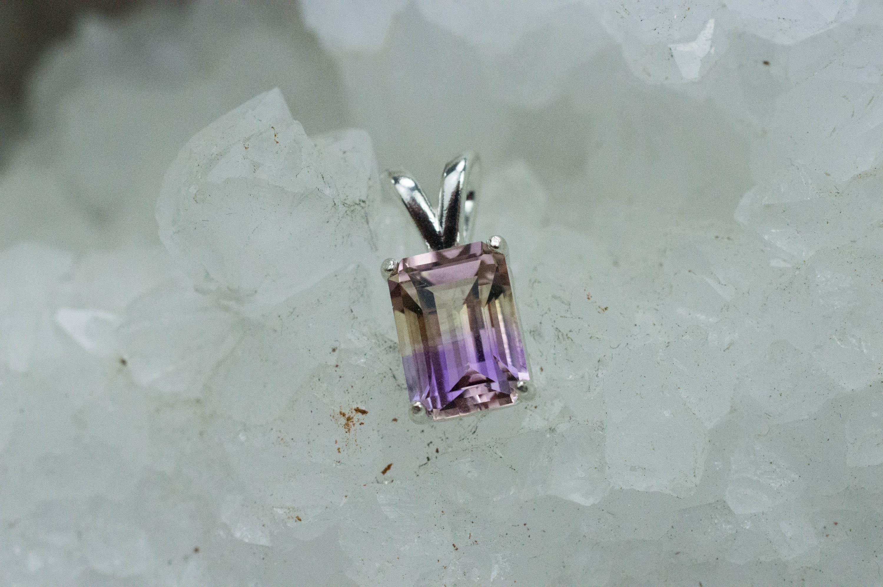 Ametrine Pendant; Natural Untreated Bolivia Ametrine; 2.130cts - Mark Oliver Gems