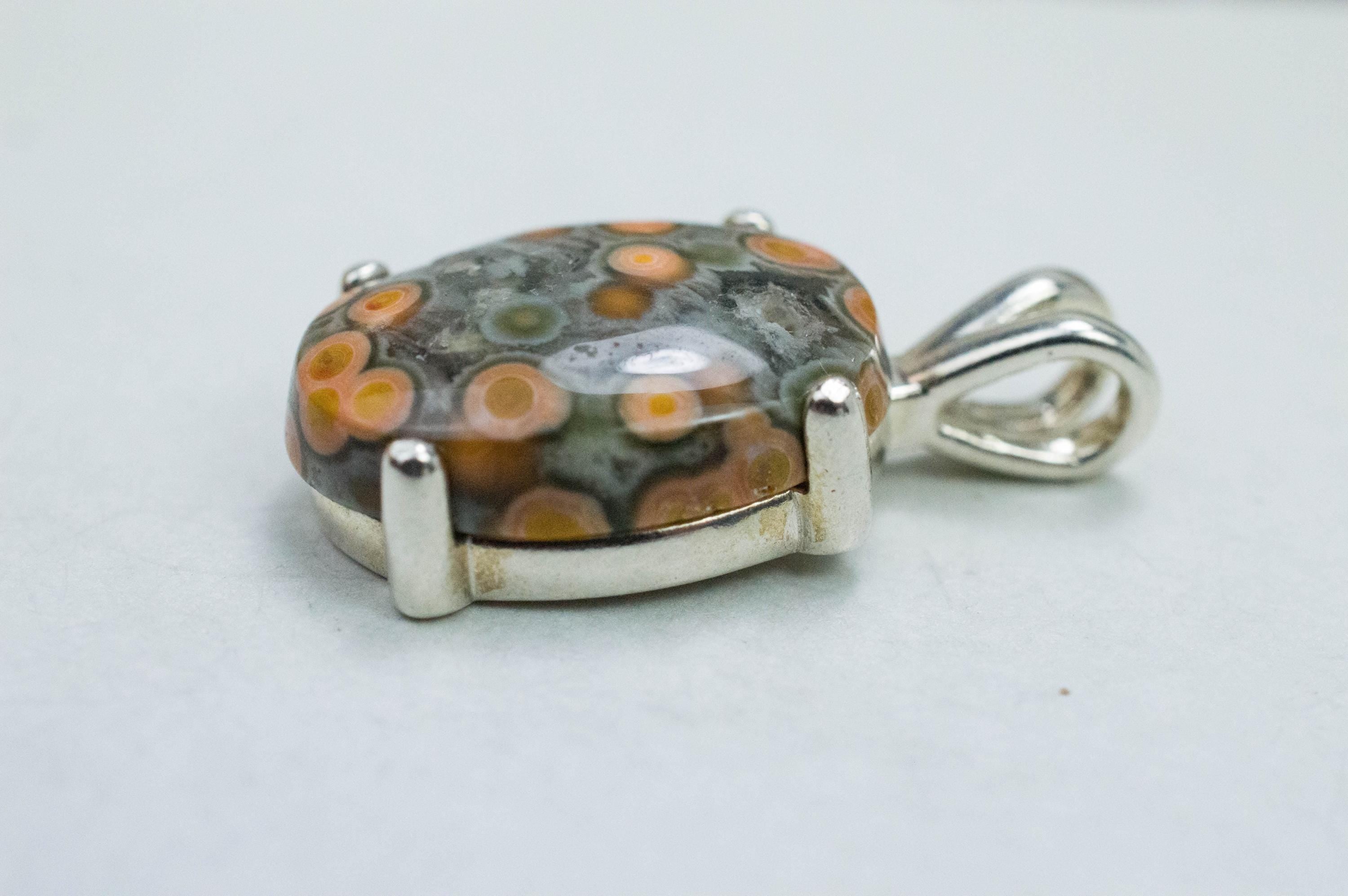 Ocean Jasper Pendant; Natural Untreated Madagascar Jasper; 8.860cts - Mark Oliver Gems
