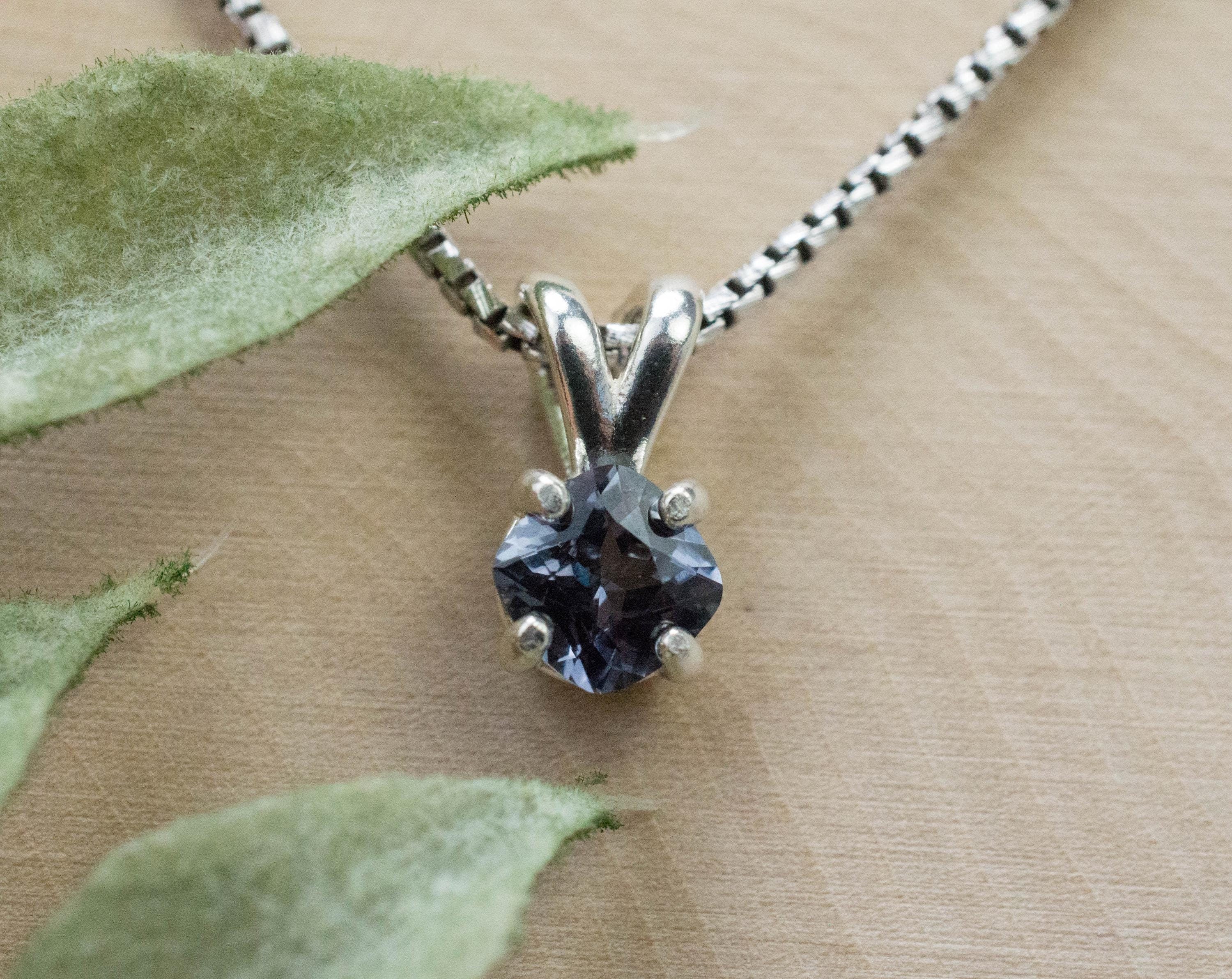 Gray Spinel Pendant; Natural Untreated Mozambique Spinel; 0.800cts - Mark Oliver Gems