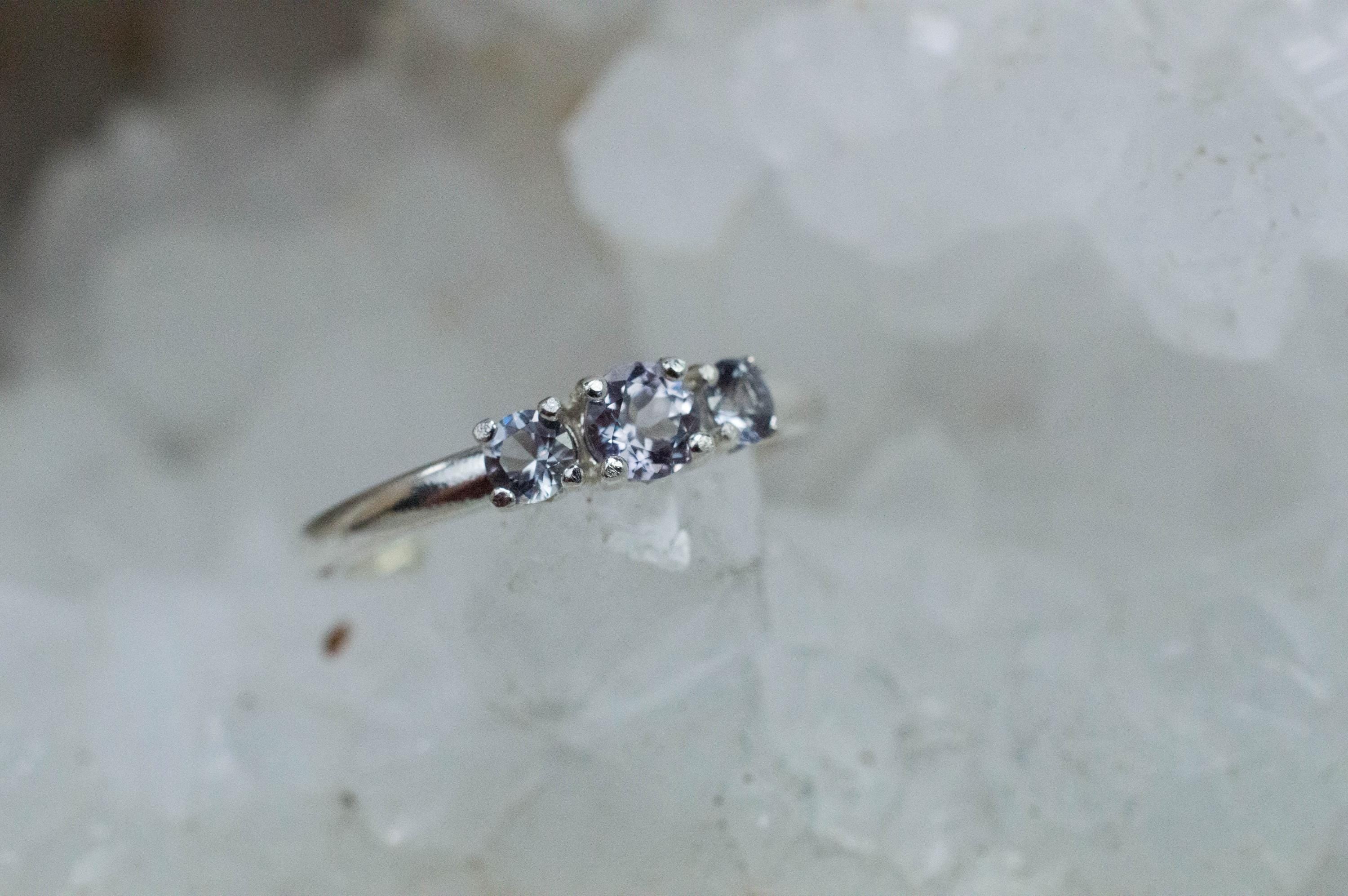 Gray Spinel Ring, Natural Untreated Mozambique Spinel; 0.540cts - Mark Oliver Gems