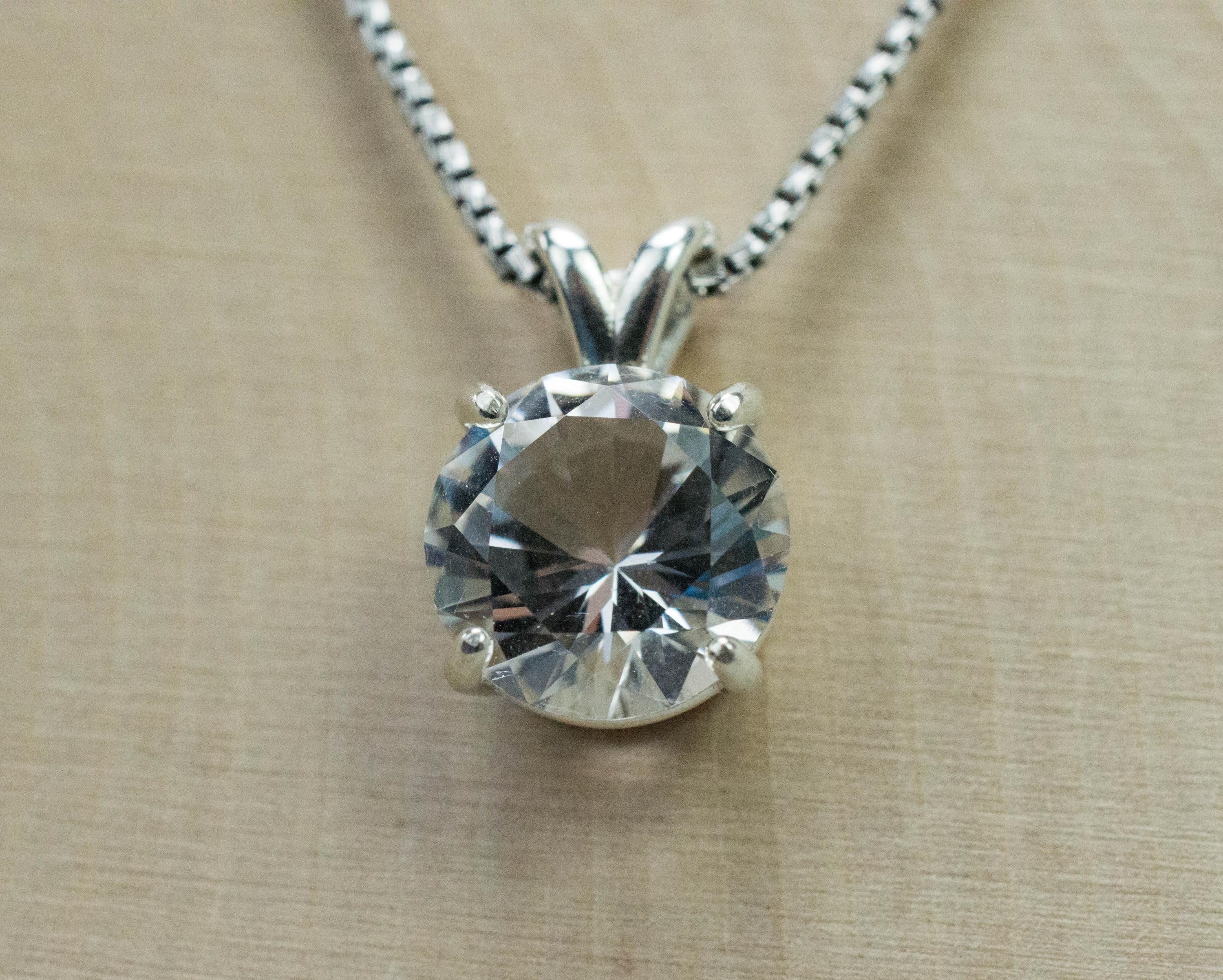 Danburite Pendant; Natural Untreated Mexico Danburite; 4.140cts - Mark Oliver Gems