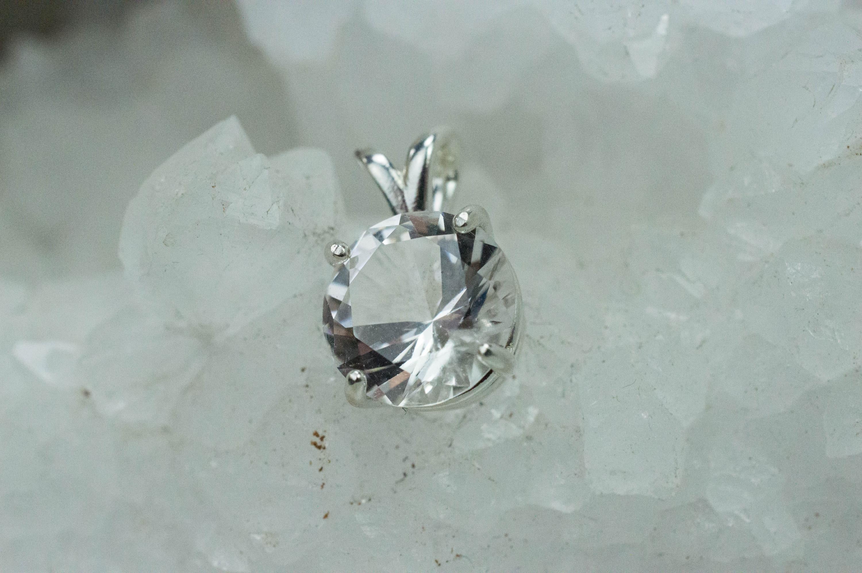 Danburite Pendant; Natural Untreated Mexico Danburite; 4.140cts - Mark Oliver Gems