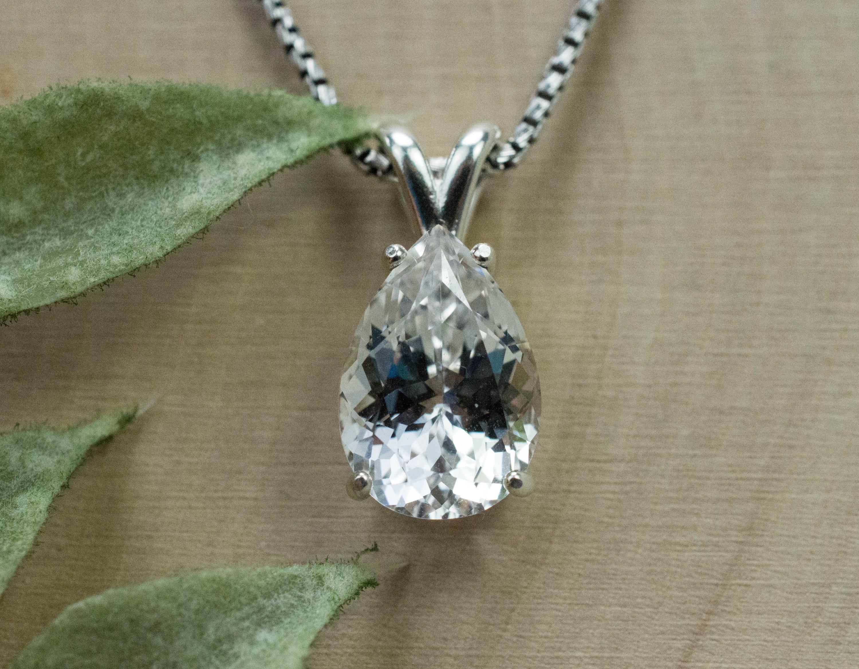 Danburite Pendant; Natural Untreated Mexico Danburite; 4.305cts - Mark Oliver Gems