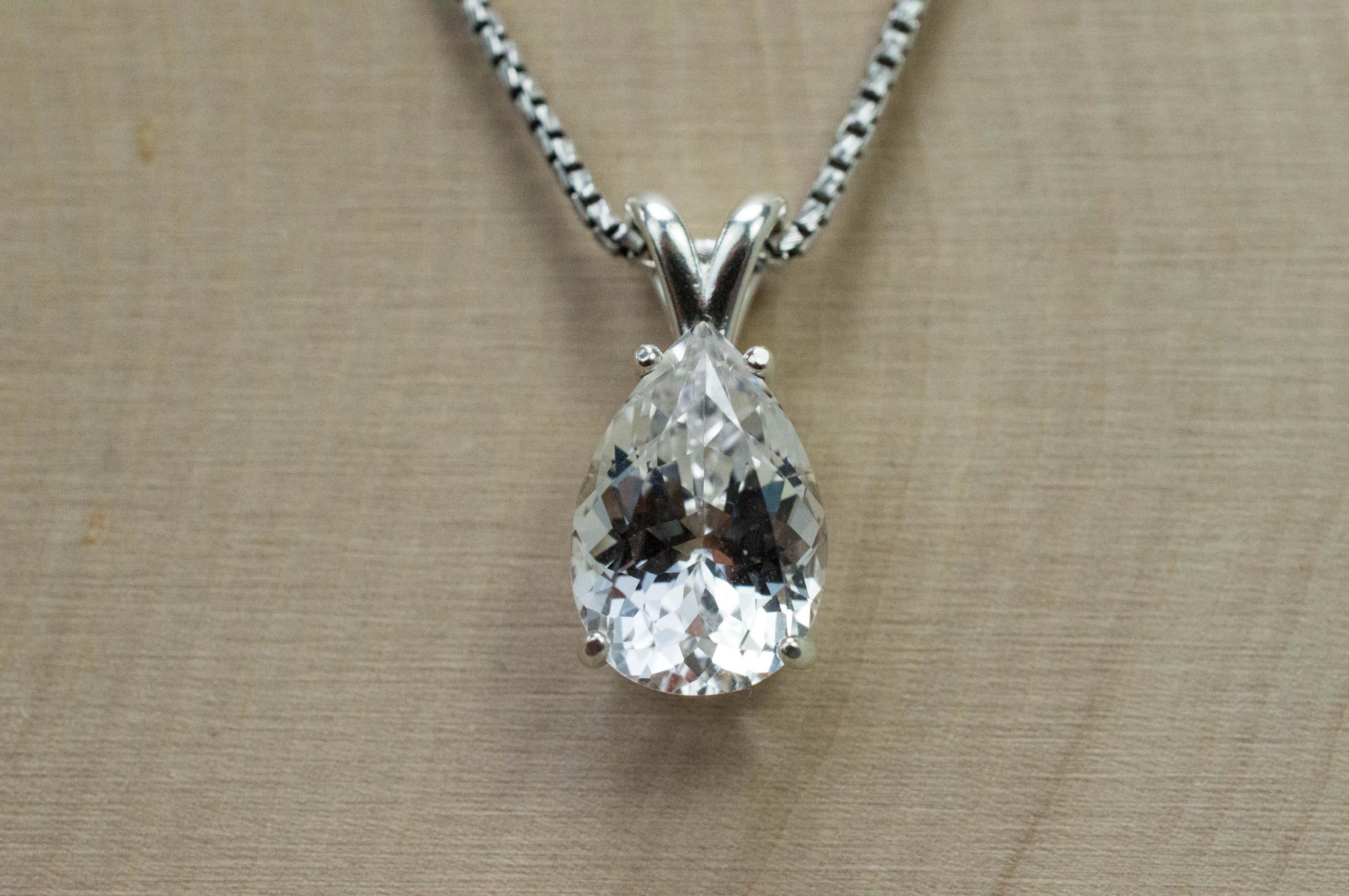 Danburite Pendant; Natural Untreated Mexico Danburite; 4.305cts - Mark Oliver Gems