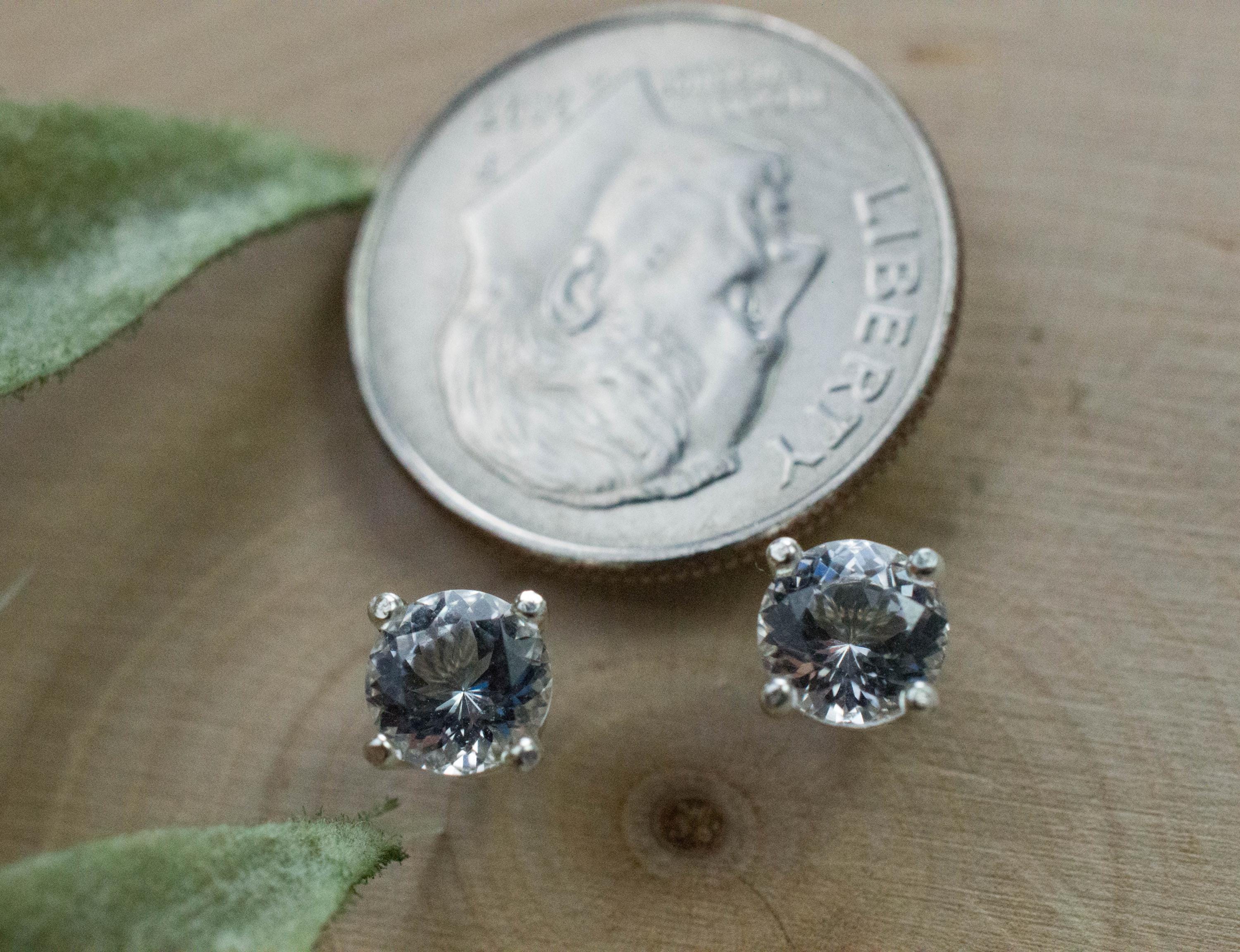 Danburite Earrings; Natural Untreated Mexico Danburite; 0.825cts - Mark Oliver Gems
