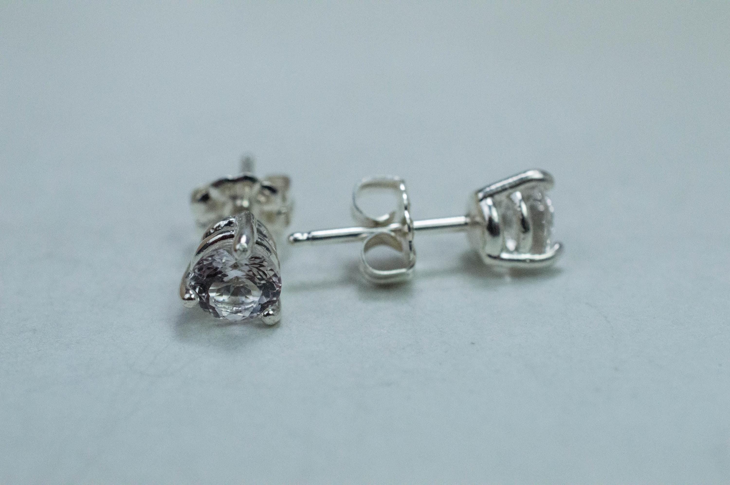 Danburite Earrings; Natural Untreated Mexico Danburite; 0.915cts - Mark Oliver Gems