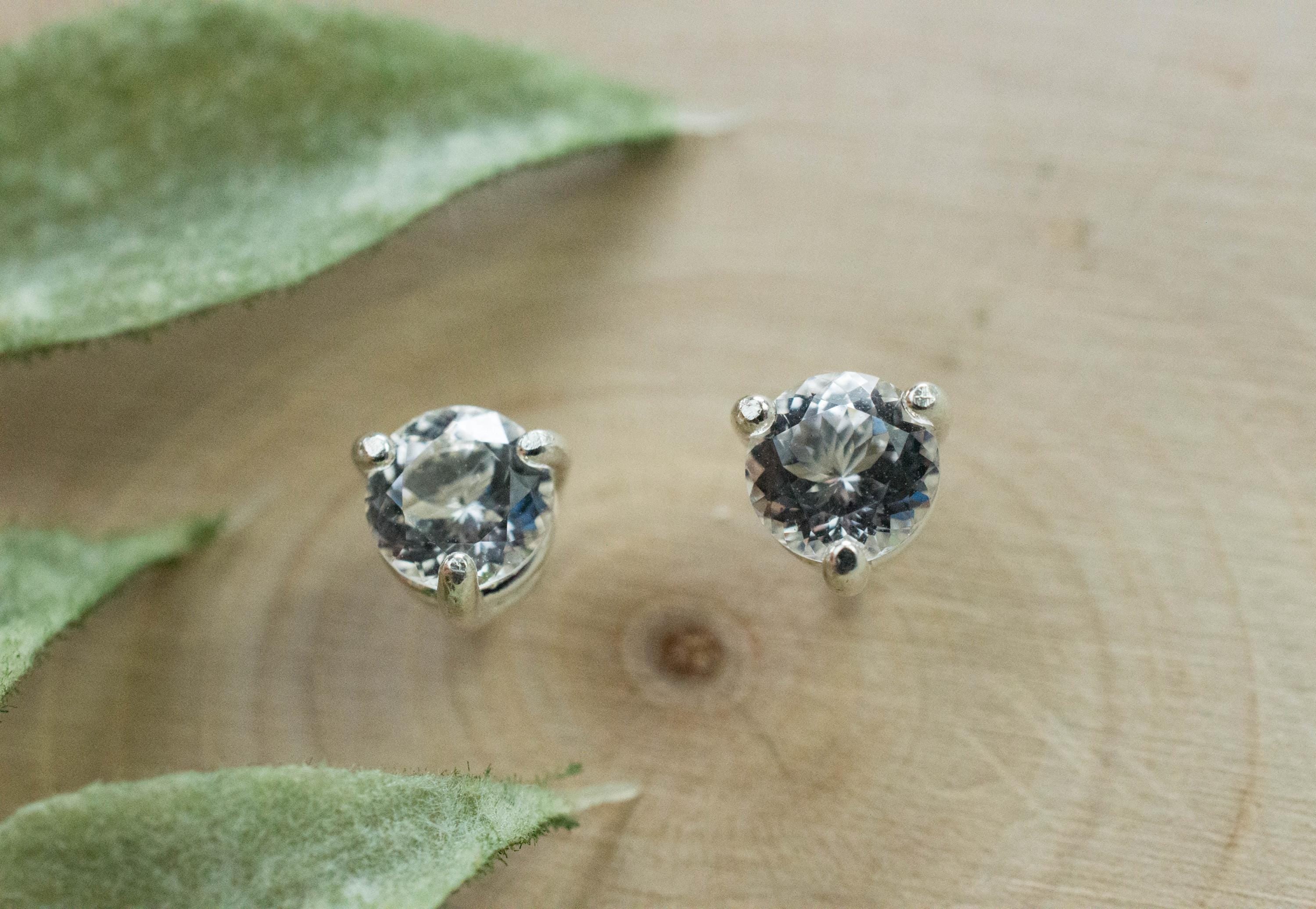 Danburite Earrings; Natural Untreated Mexico Danburite; 0.915cts - Mark Oliver Gems