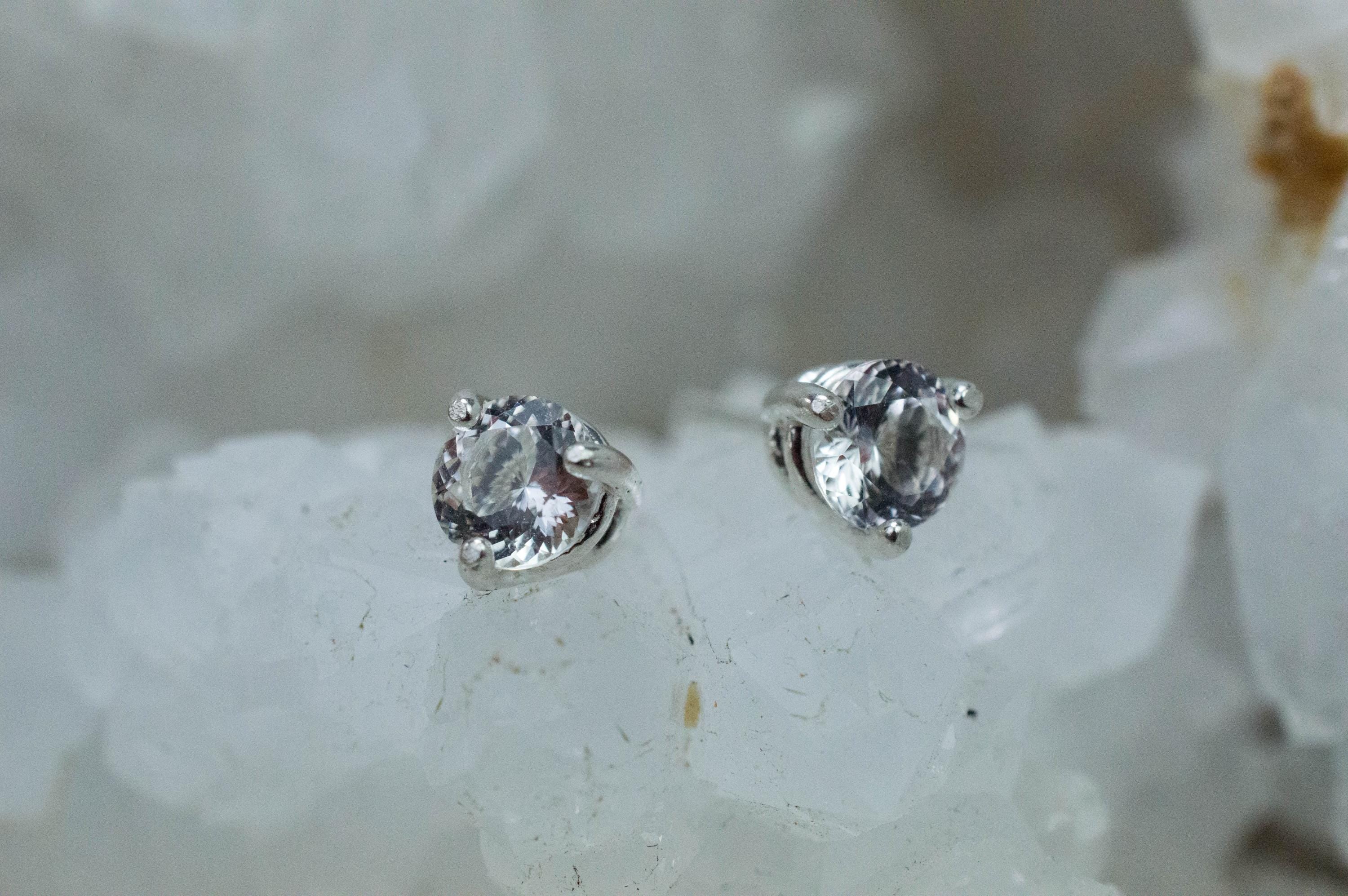Danburite Earrings; Natural Untreated Mexico Danburite; 0.915cts - Mark Oliver Gems