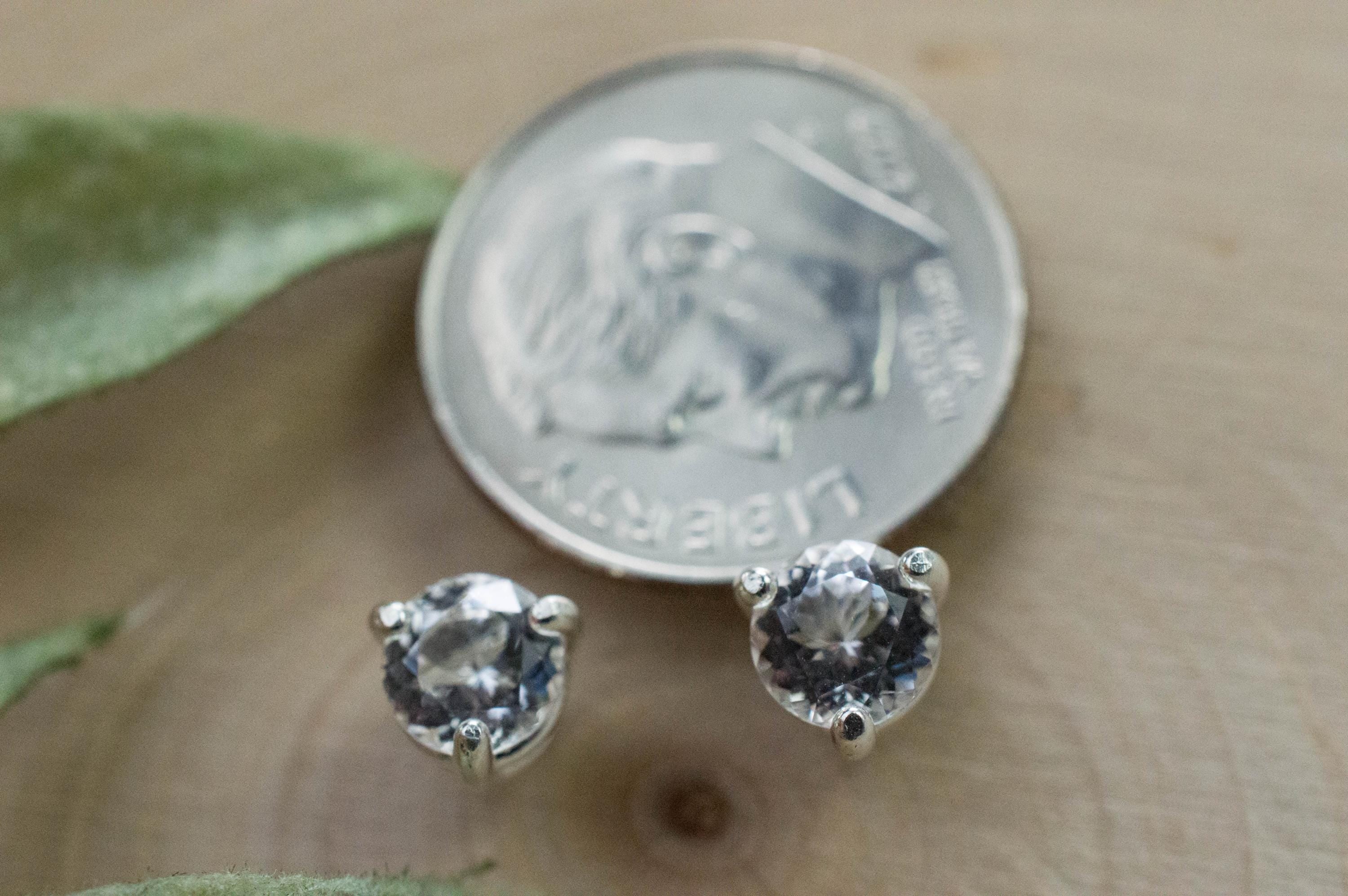 Danburite Earrings; Natural Untreated Mexico Danburite; 0.915cts - Mark Oliver Gems