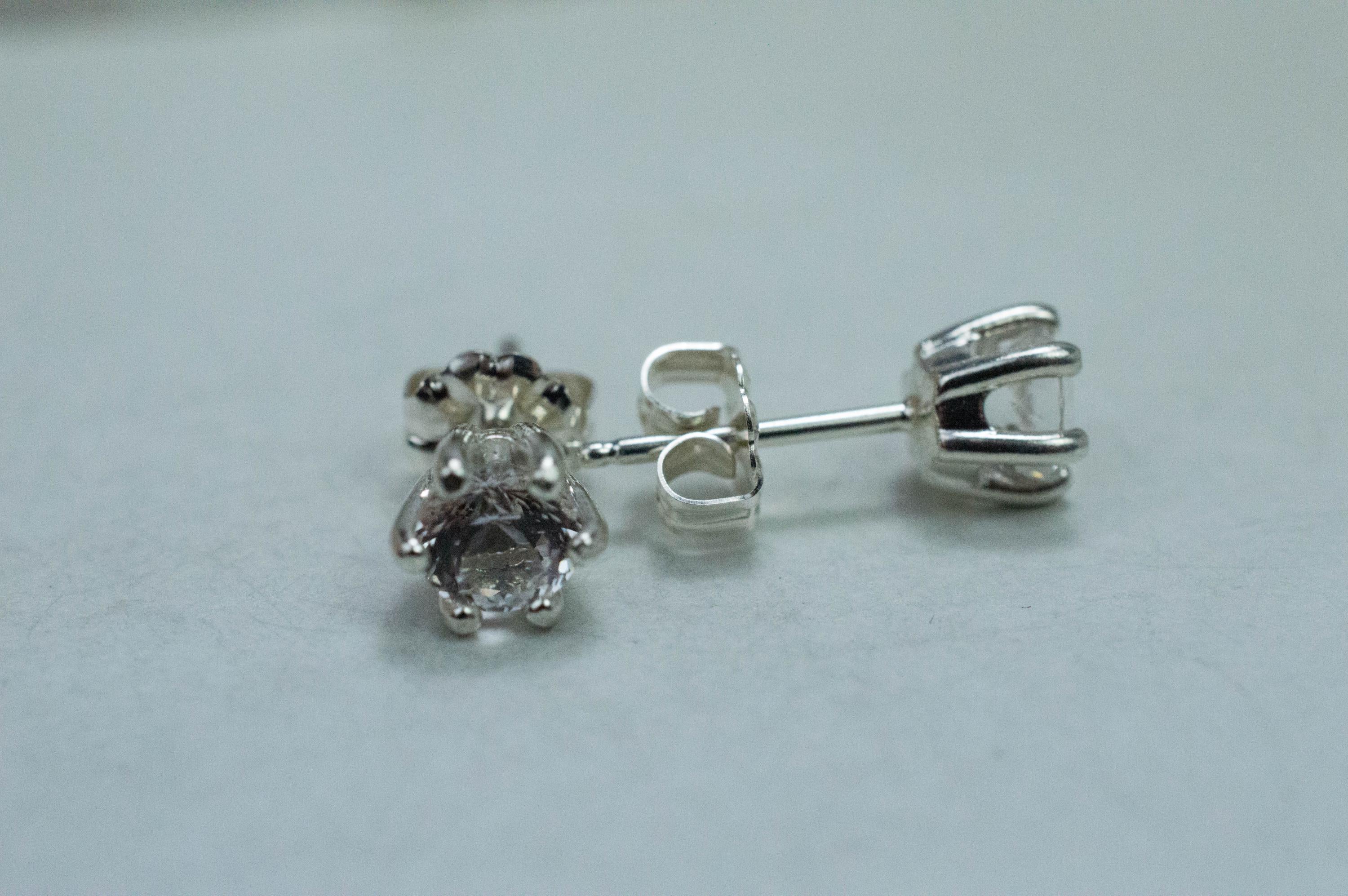 Danburite Earrings; Natural Untreated Mexico Danburite; 0.945cts - Mark Oliver Gems