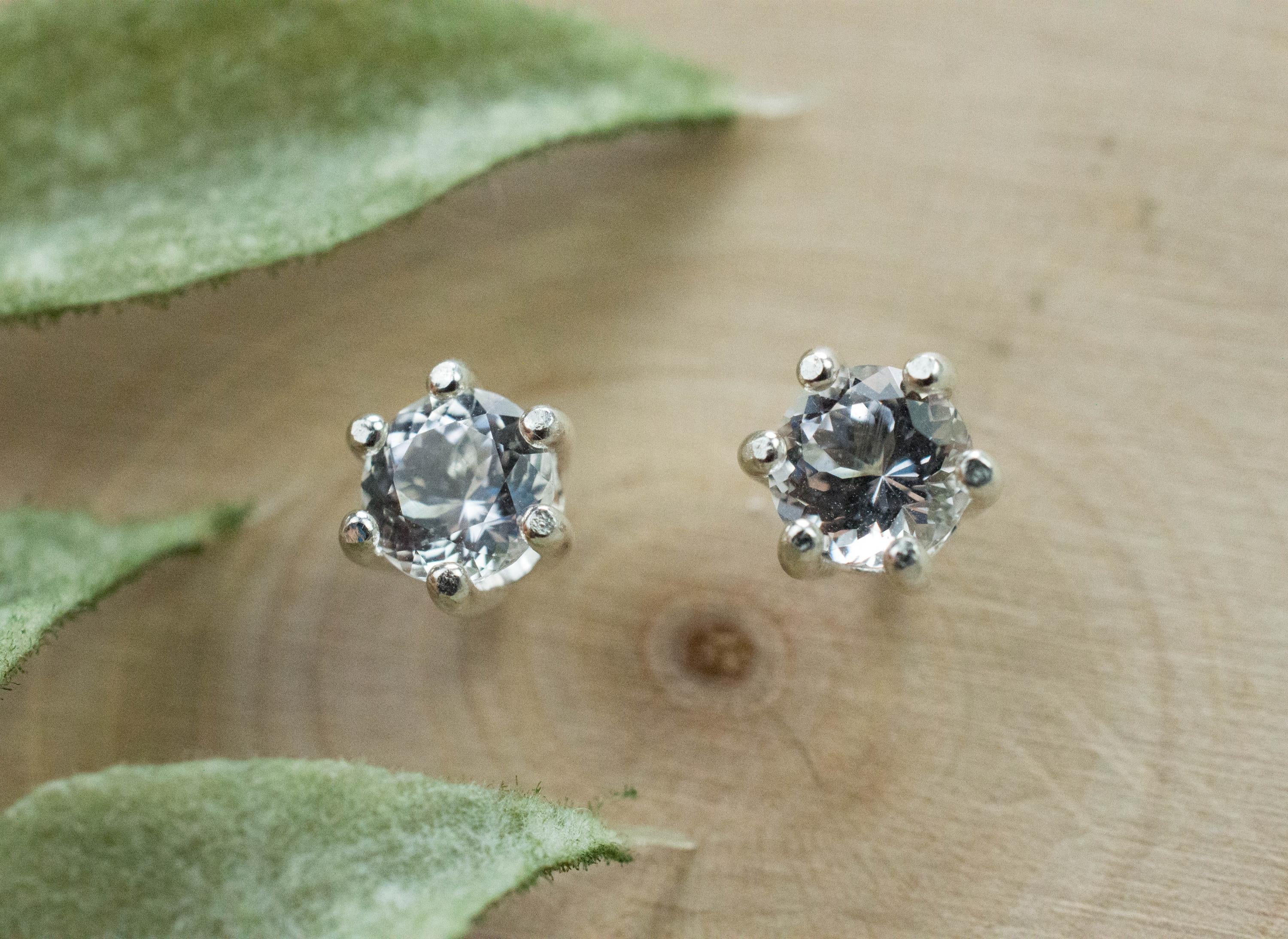 Danburite Earrings; Natural Untreated Mexico Danburite; 0.945cts - Mark Oliver Gems