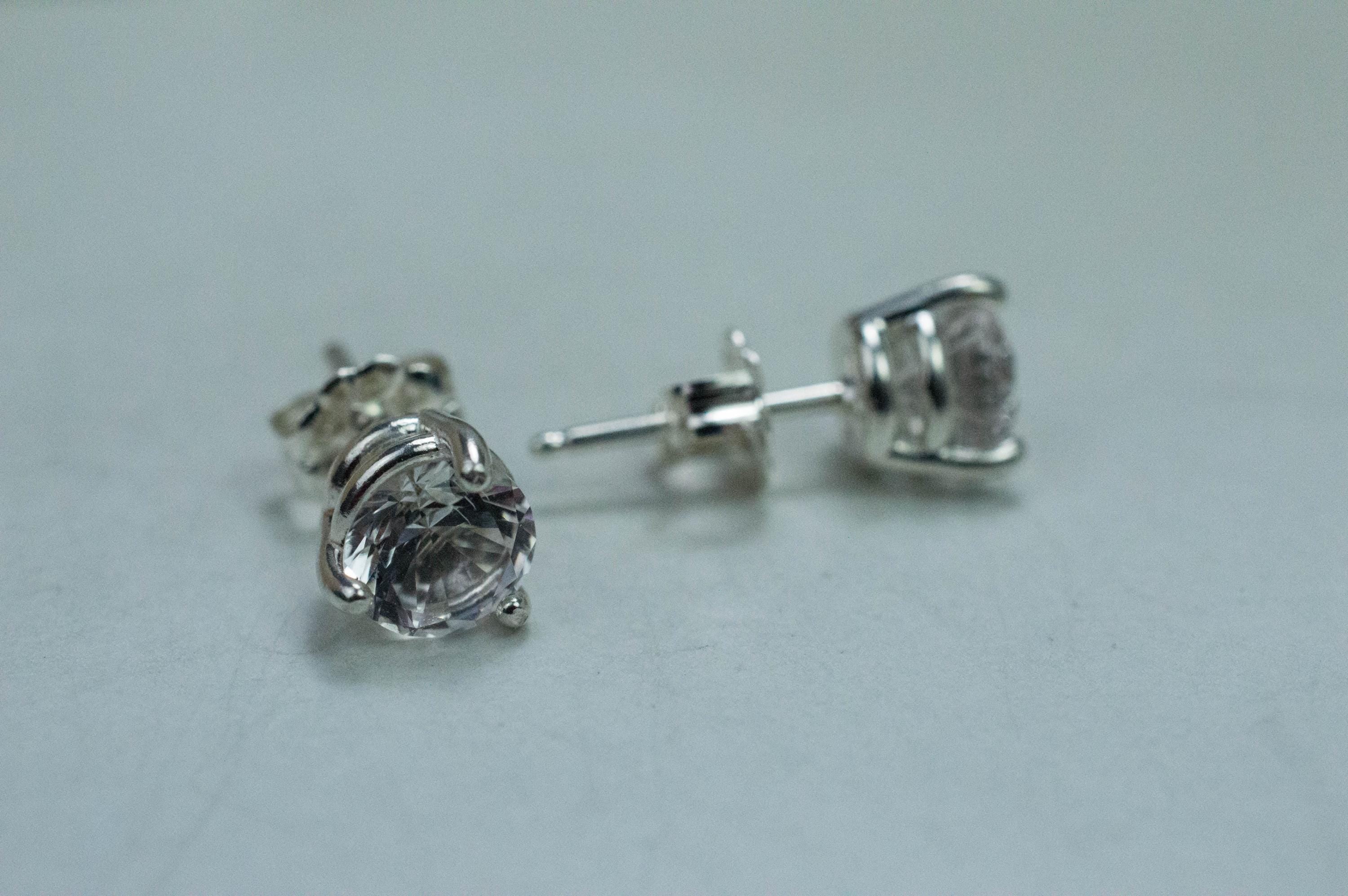 Danburite Earrings; Natural Untreated Mexico Danburite; 1.550cts - Mark Oliver Gems